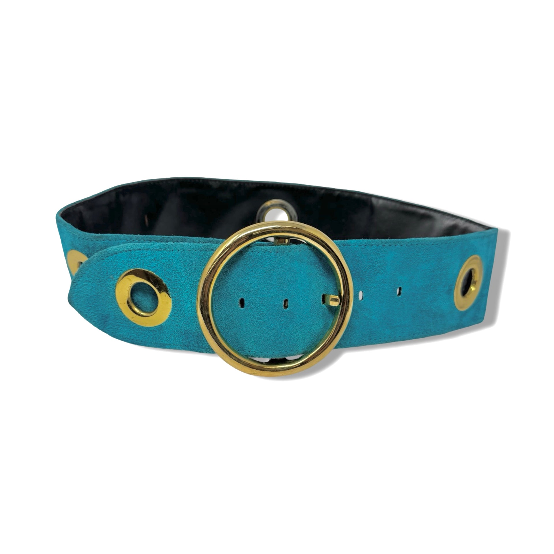 Vintage R.J. Graziano Eyelet Circle Buckle Belt