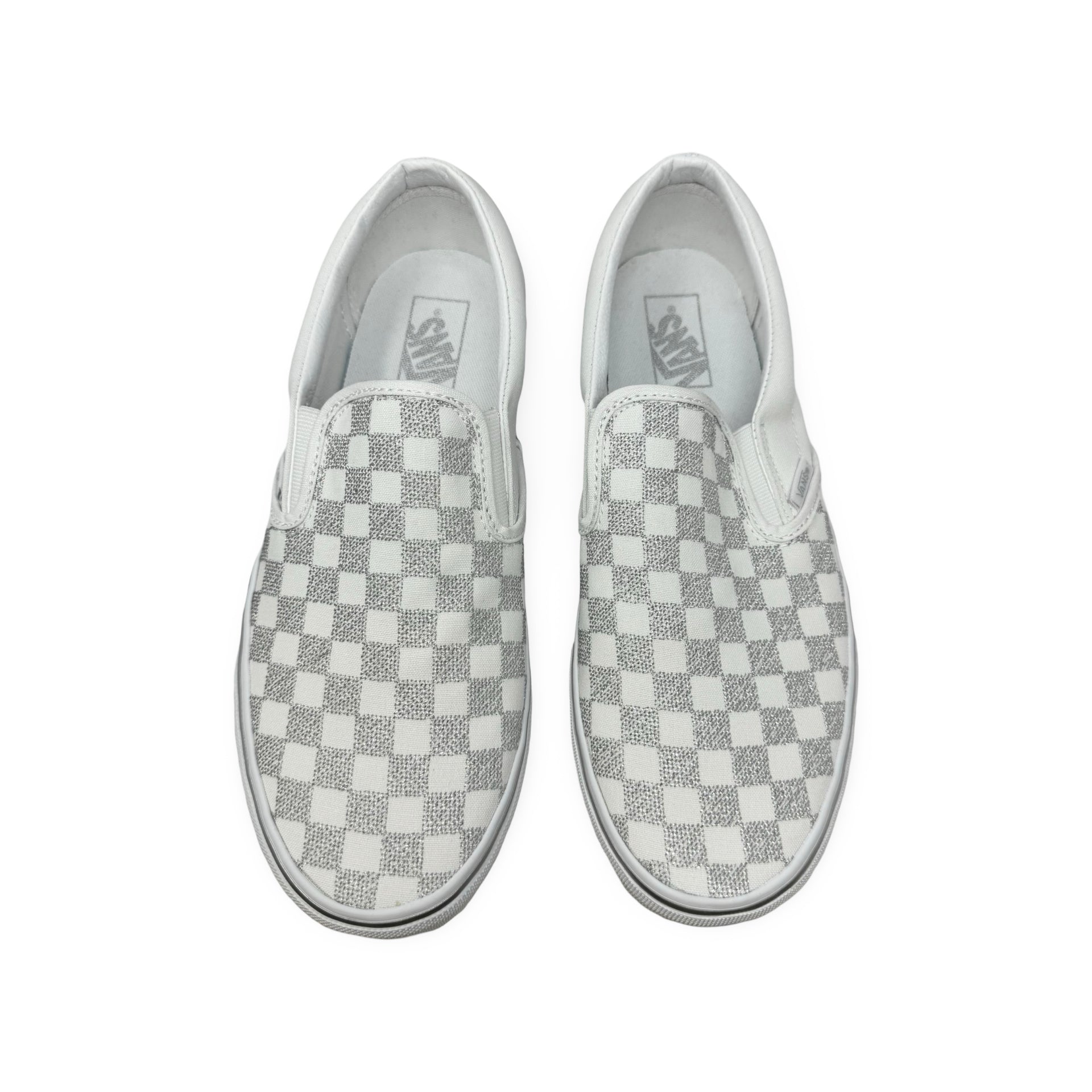 Vans Classic Metallic Checkered Slip on Shoes