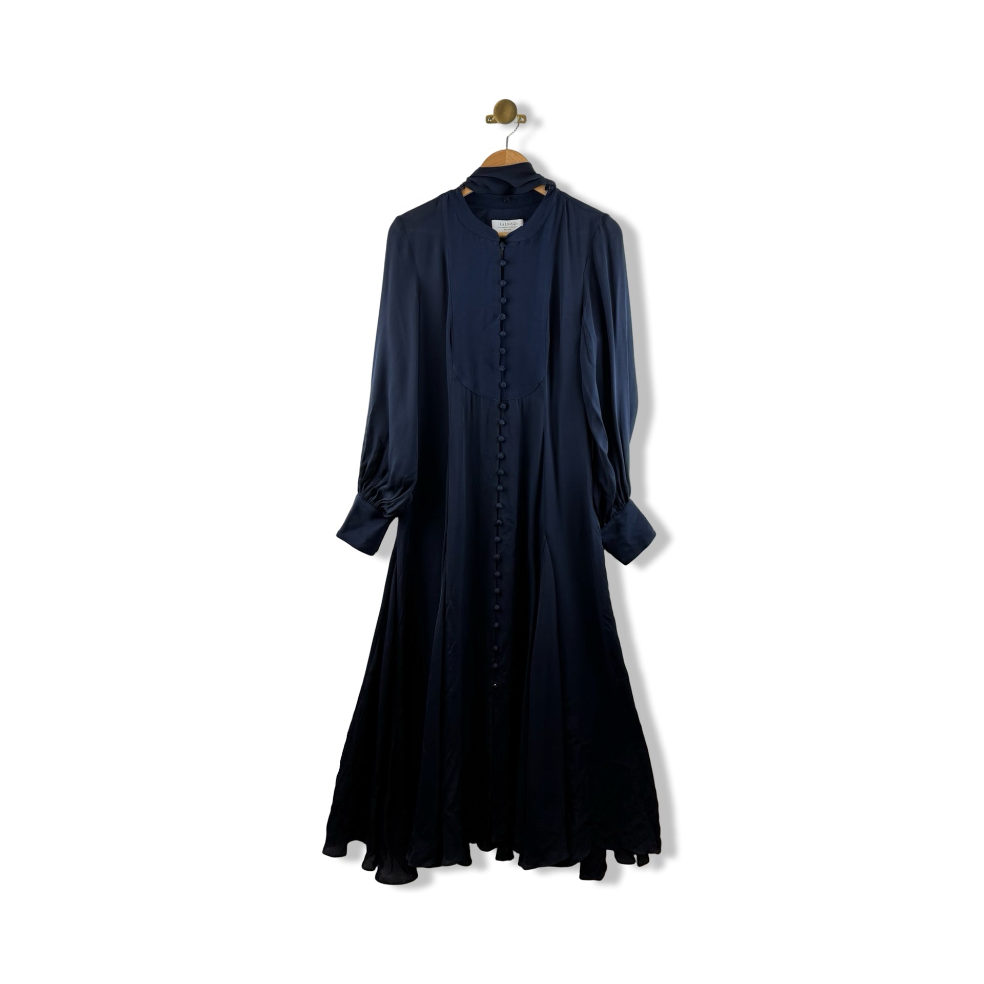 La Ligne Sash Button Down Dress