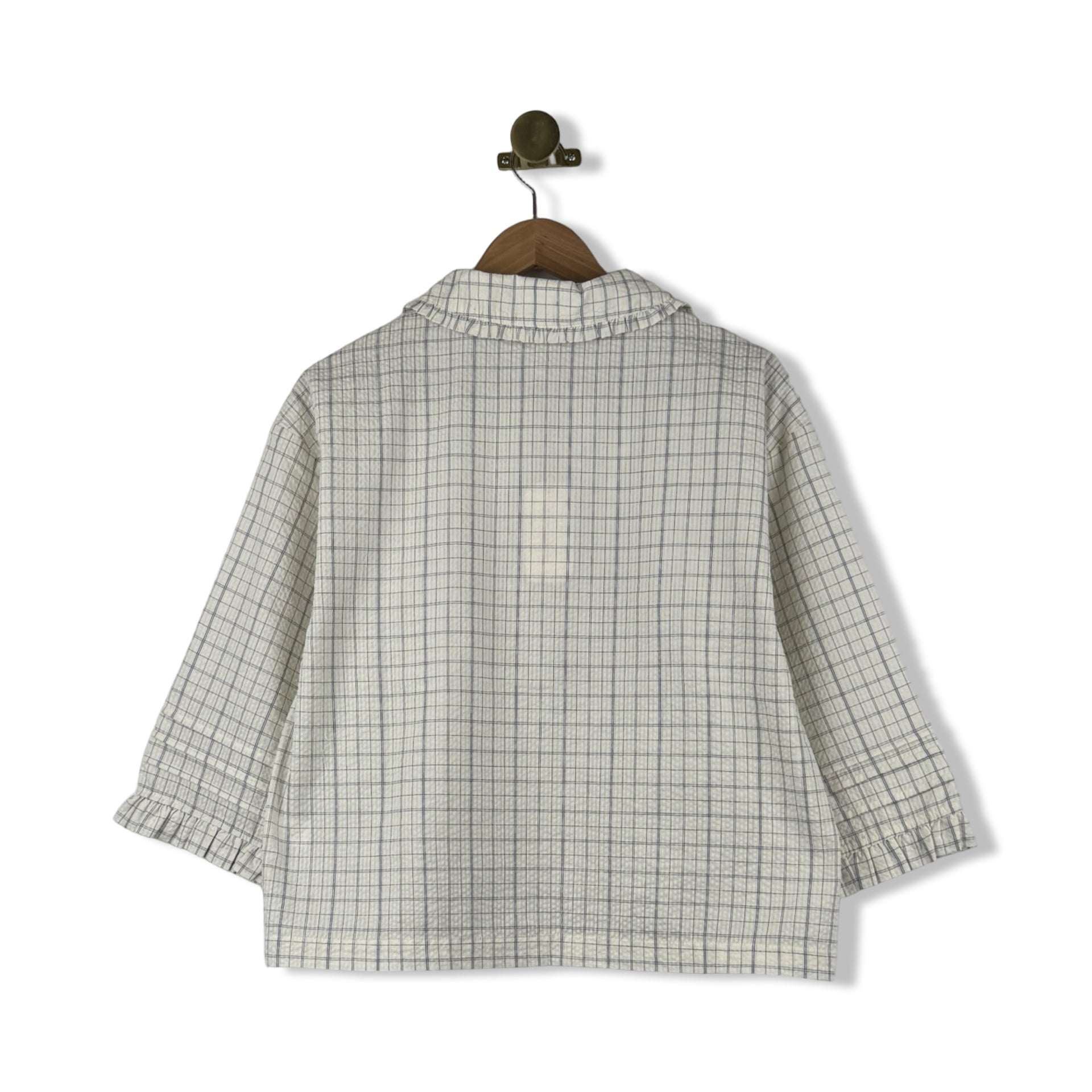 Grade and Gather Check Ruffle Shirt