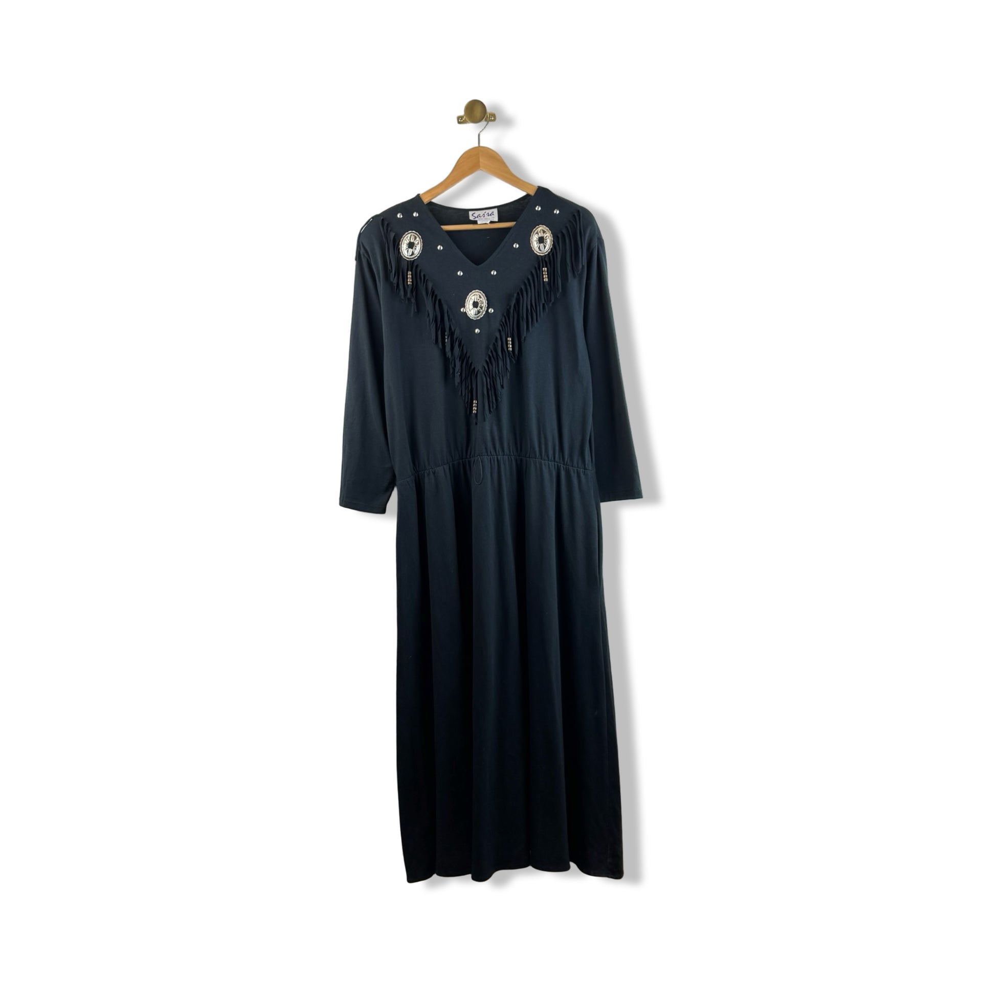 Vintage Sassa Western Fringe Dress
