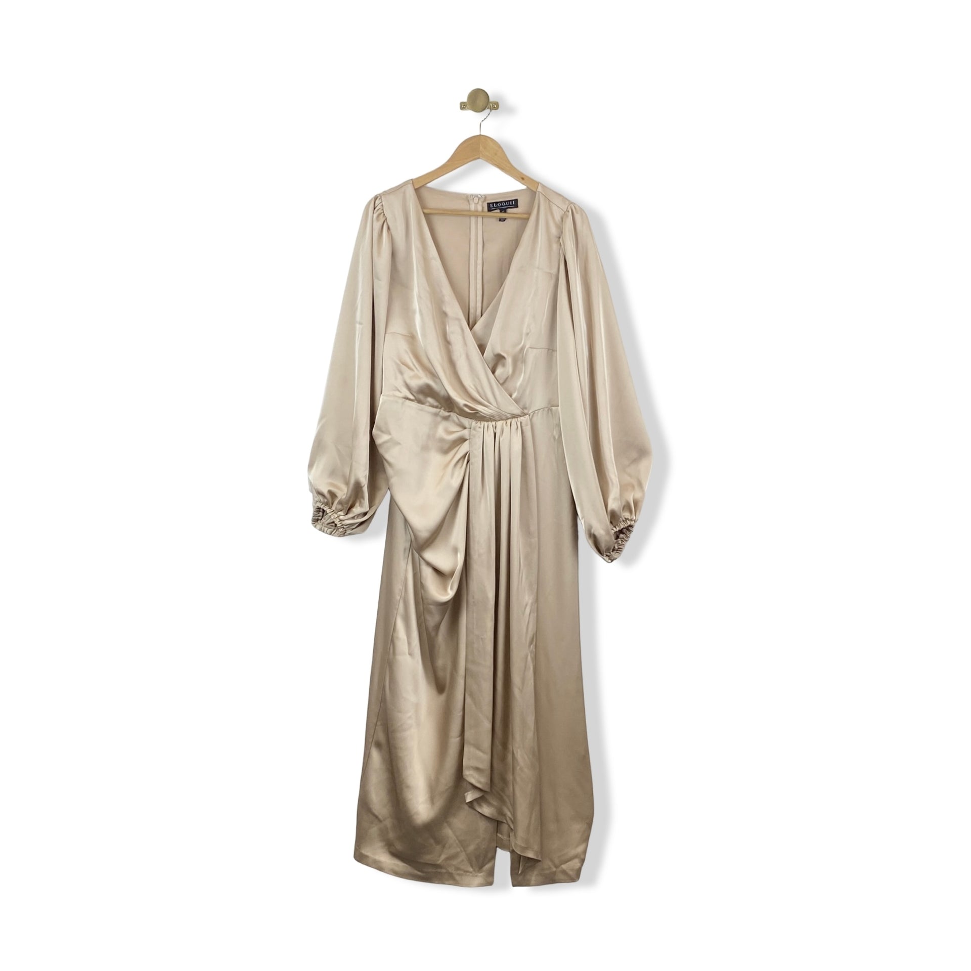Eloquii Puff Sleeve Maxi Dress