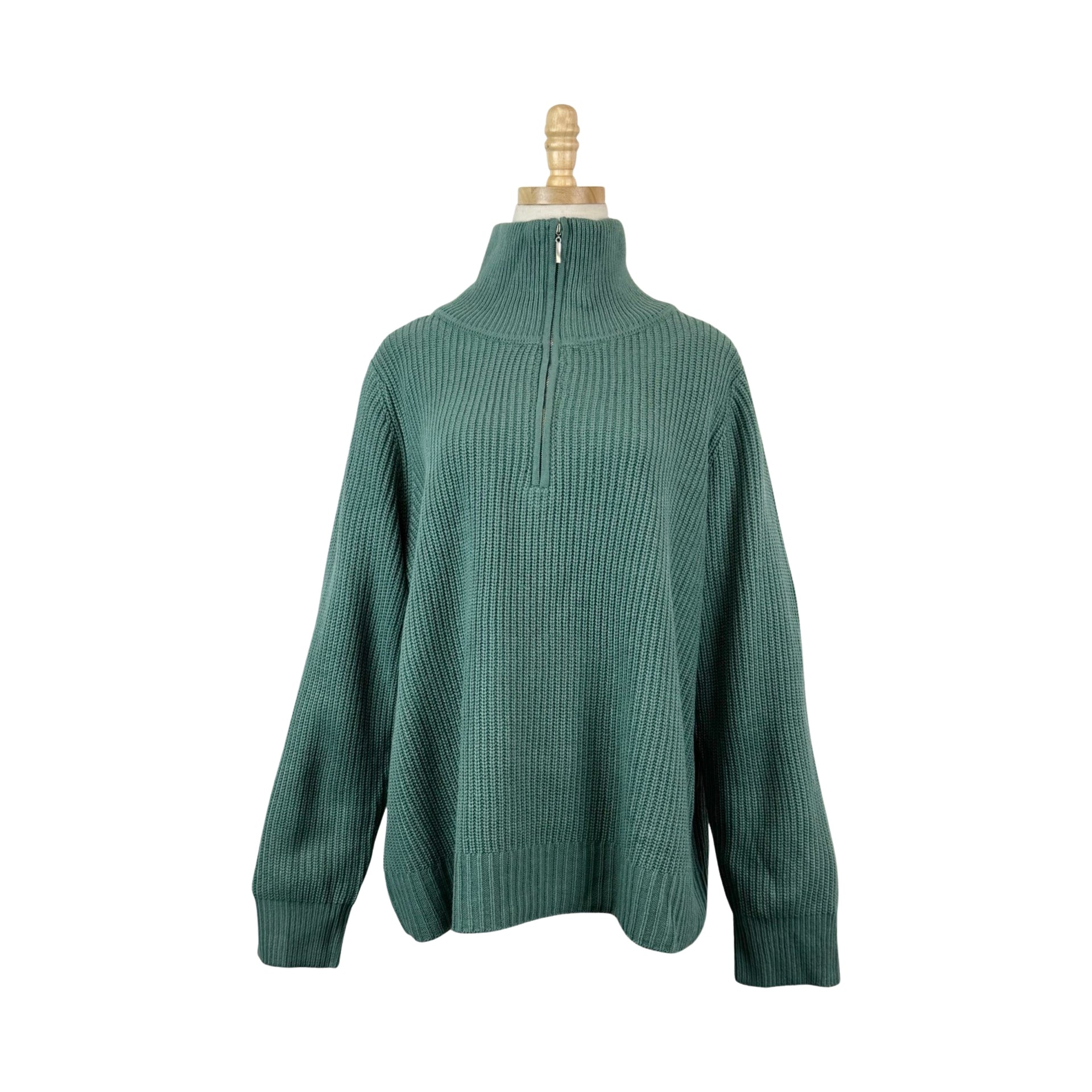 Jessica London Three Quarter Zip Sweater