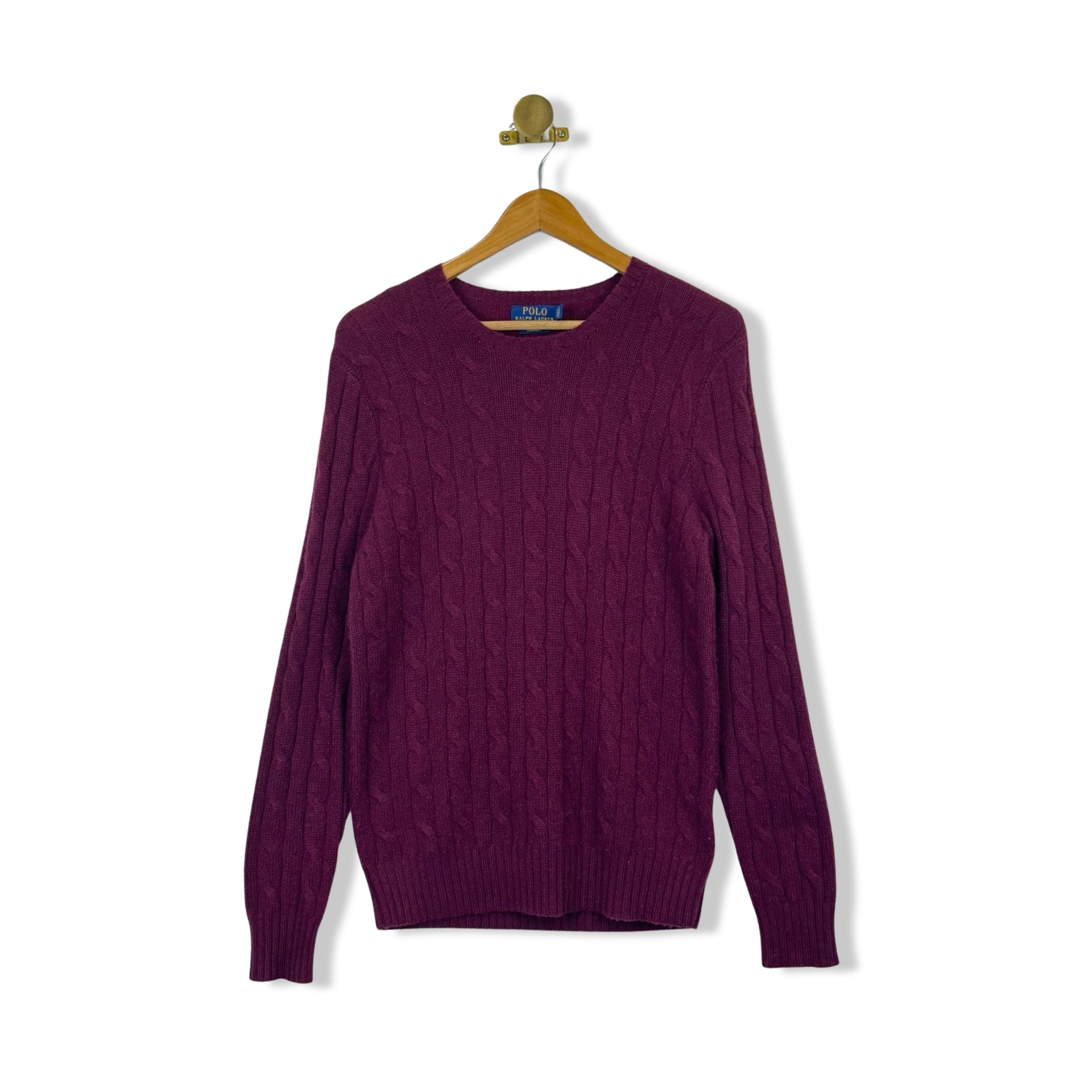 Polo By Ralph Lauren Cable Knit Pullover Sweater