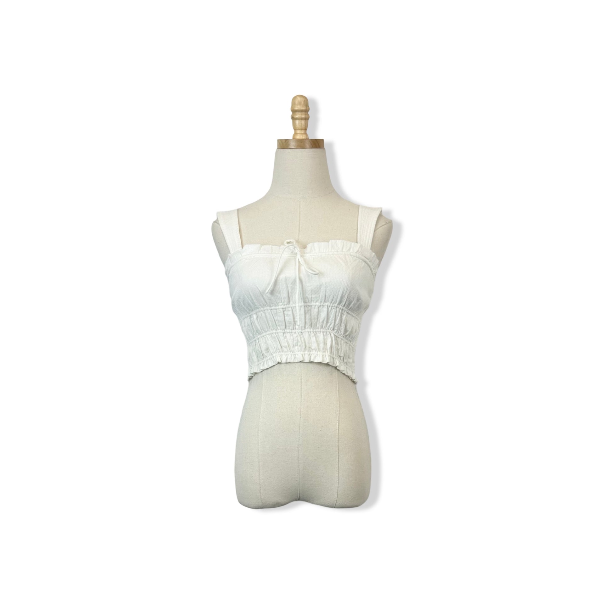 Heartloom Cropped Tie Bodice Top