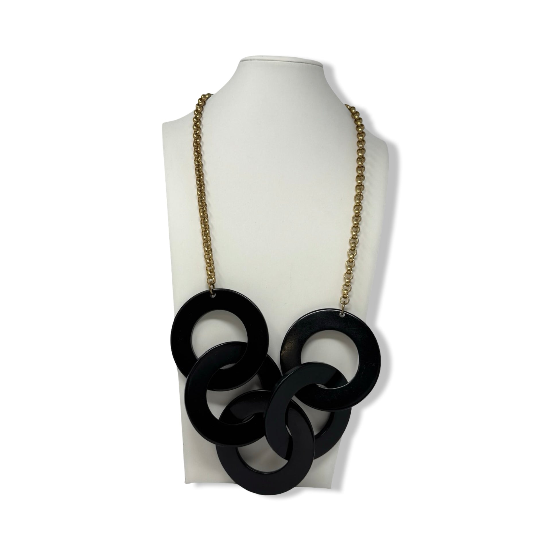 R.J. Graziano Circular Pendant Belcher Chain Necklace