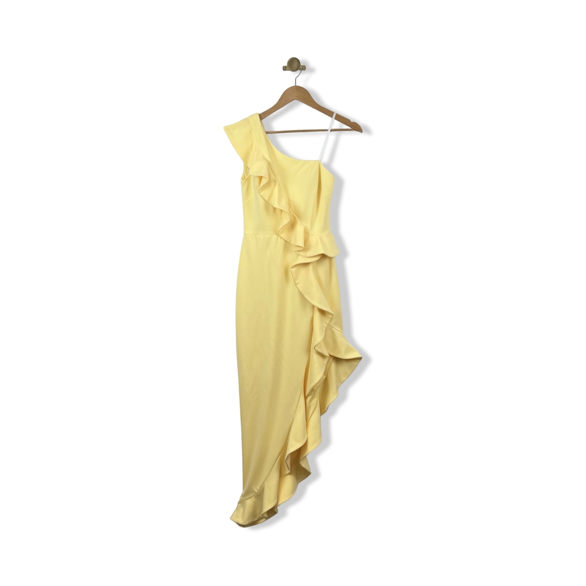 Betsy Adam Ruffle Maxi Dress