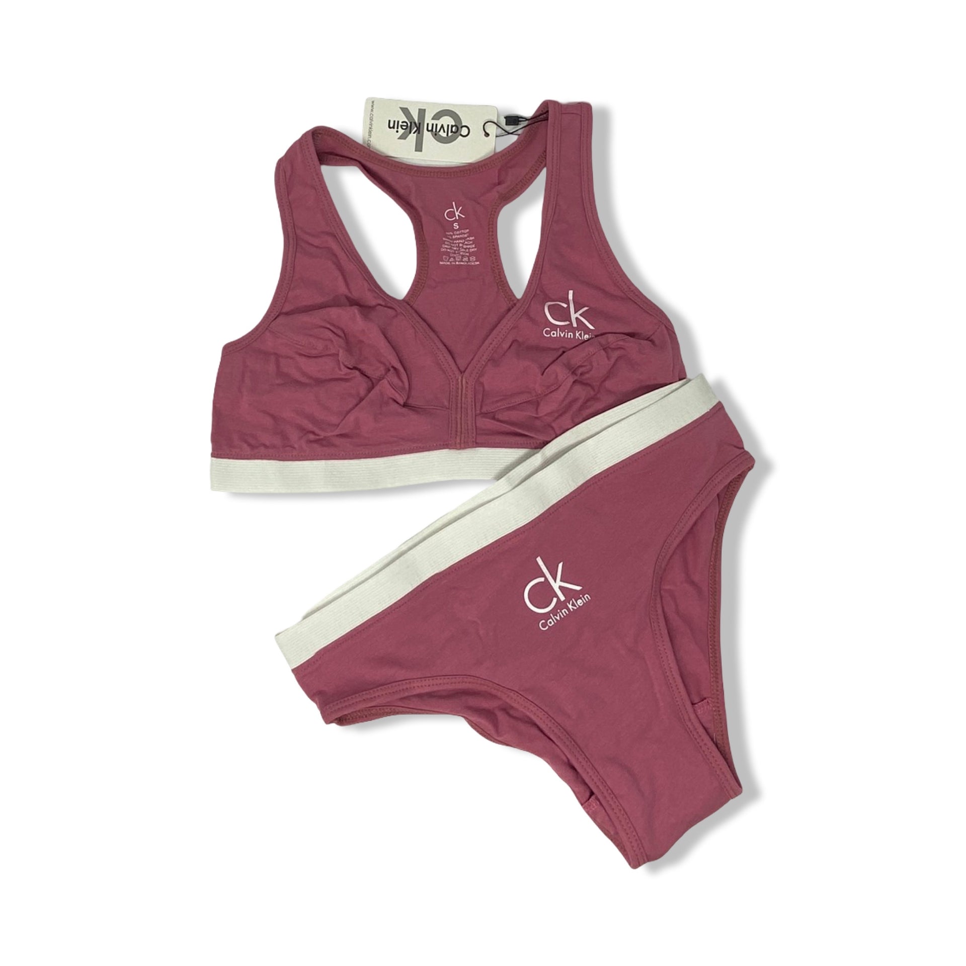 Calvin Klein Mauve Bralette Set