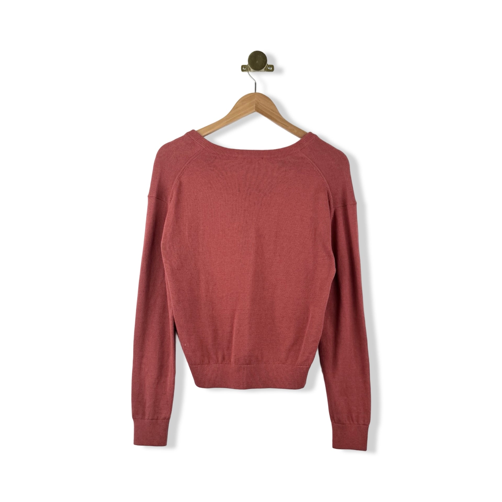 White & Warren V-Neck Sweater