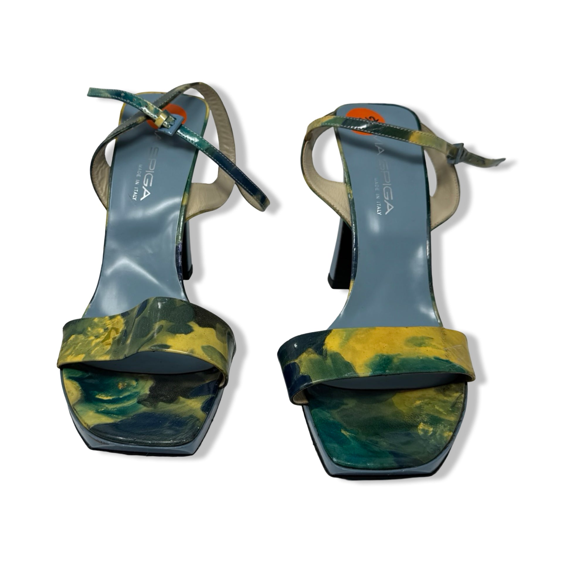 Via Spiga Watercolor Strap Heel