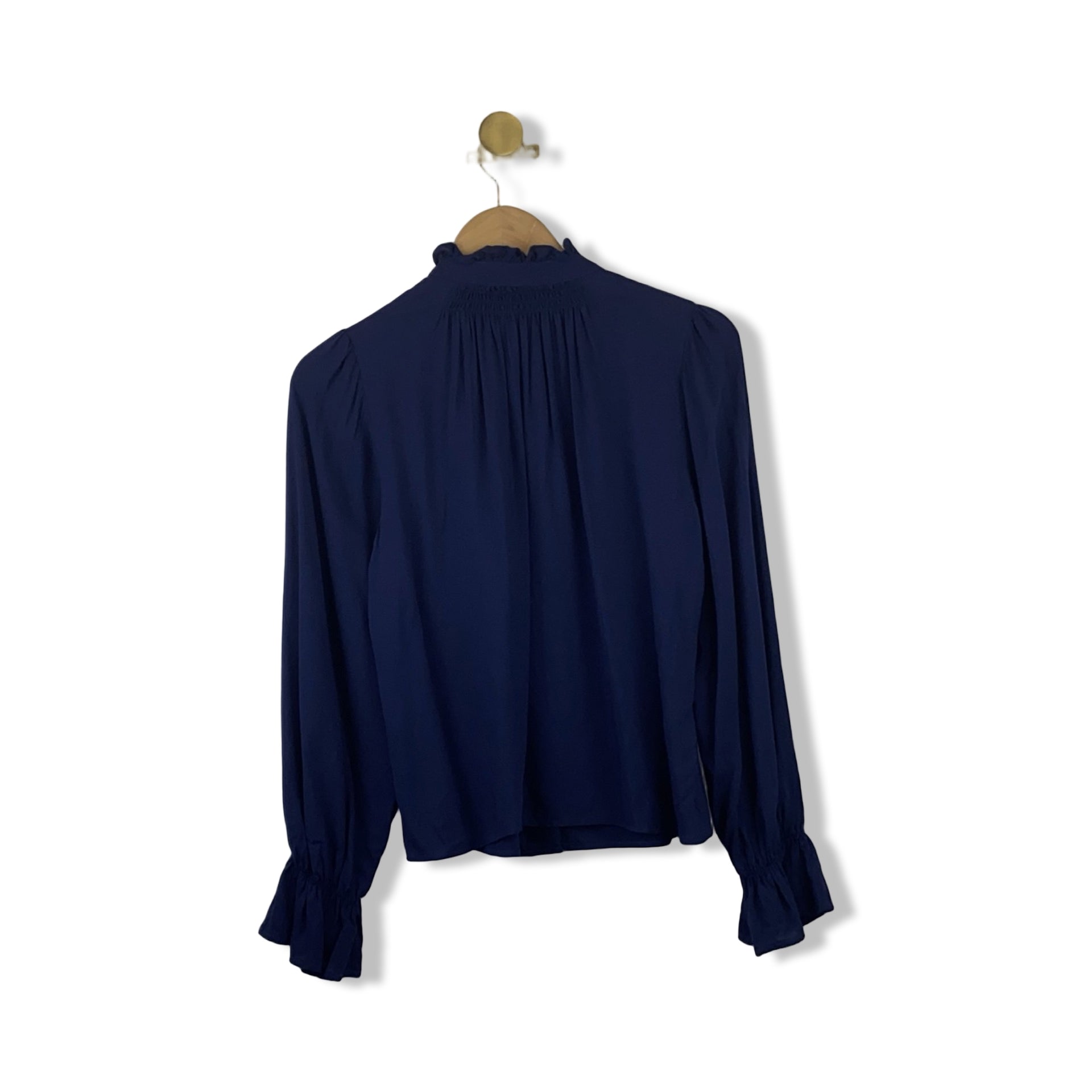 Aqua Ruffle Blouse