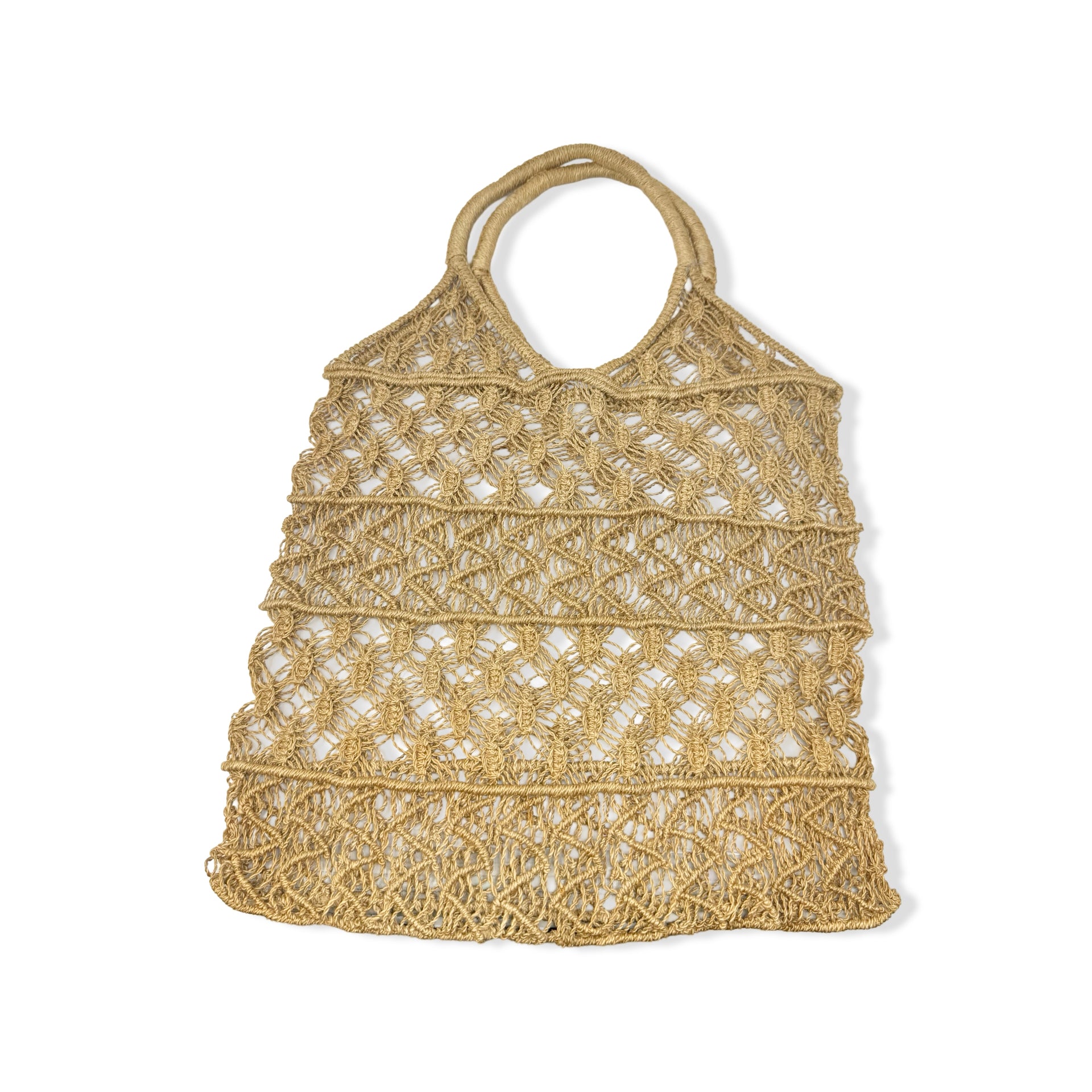 Loose Knit Crochet Tote Bag