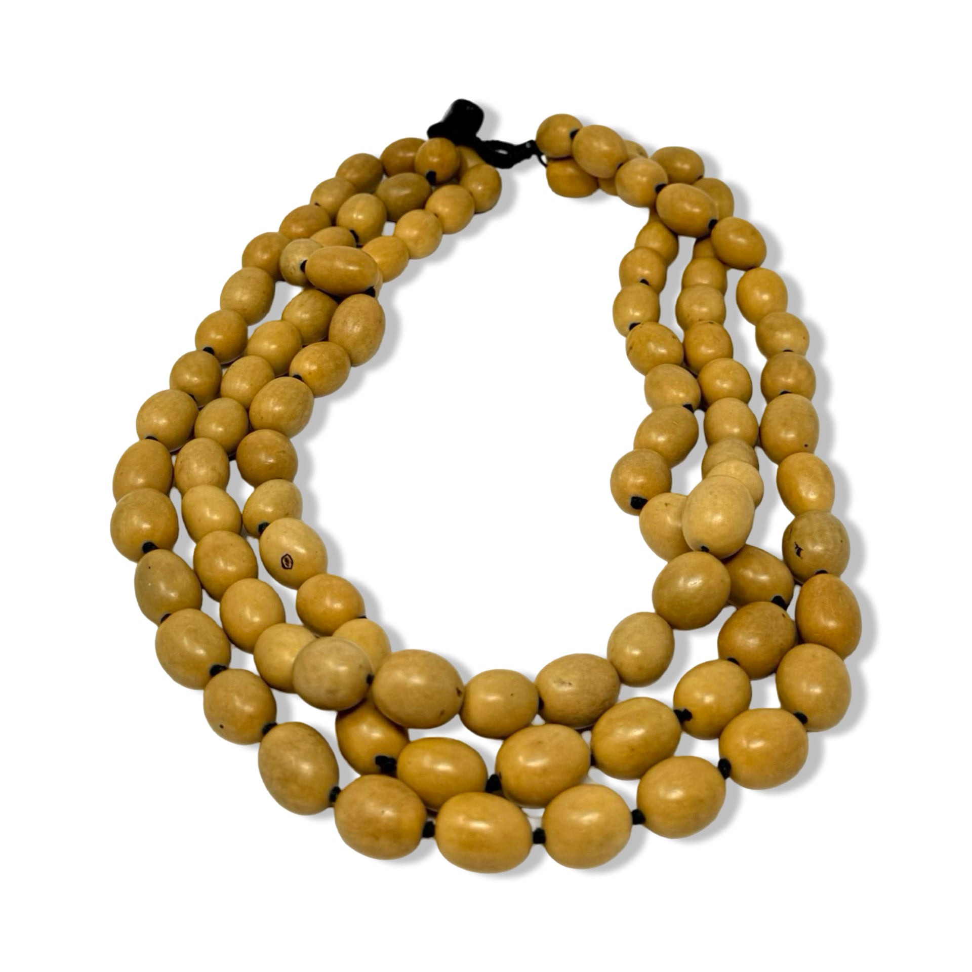 Monies Wood Beaded Necklace