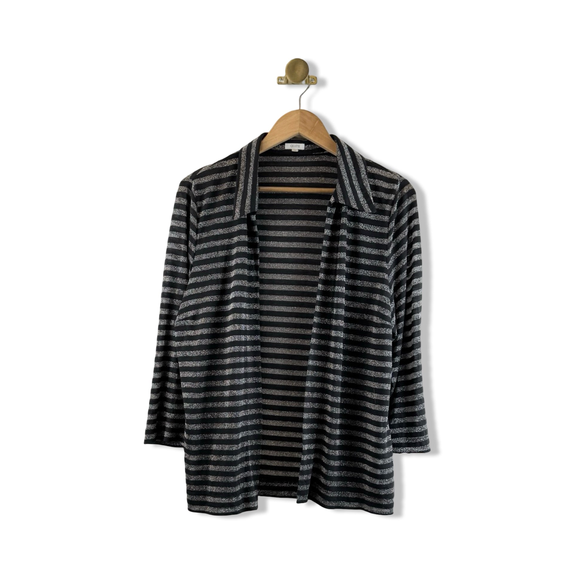 Quatsi Metallic Striped Cardigan