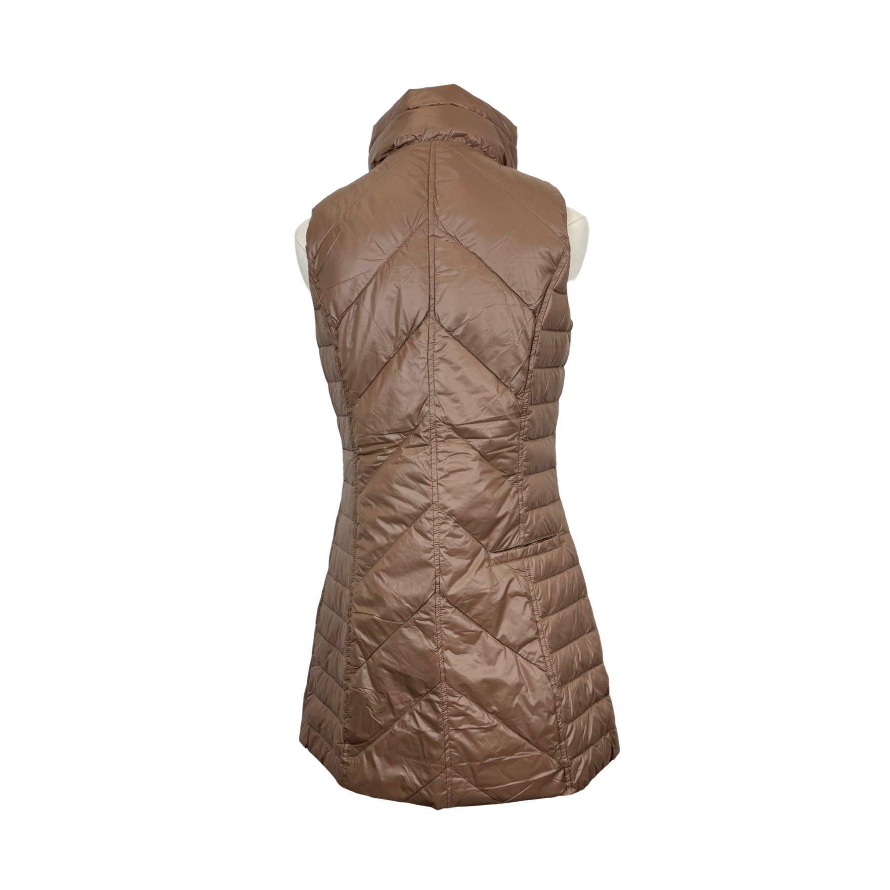 My Anorak Metallic Chevron Quilted Vest