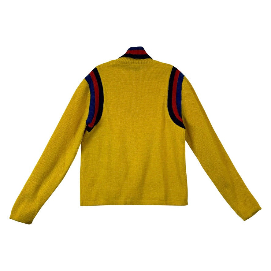 Vintage Ahead USA Wool Knit Turtleneck Sweater-Back