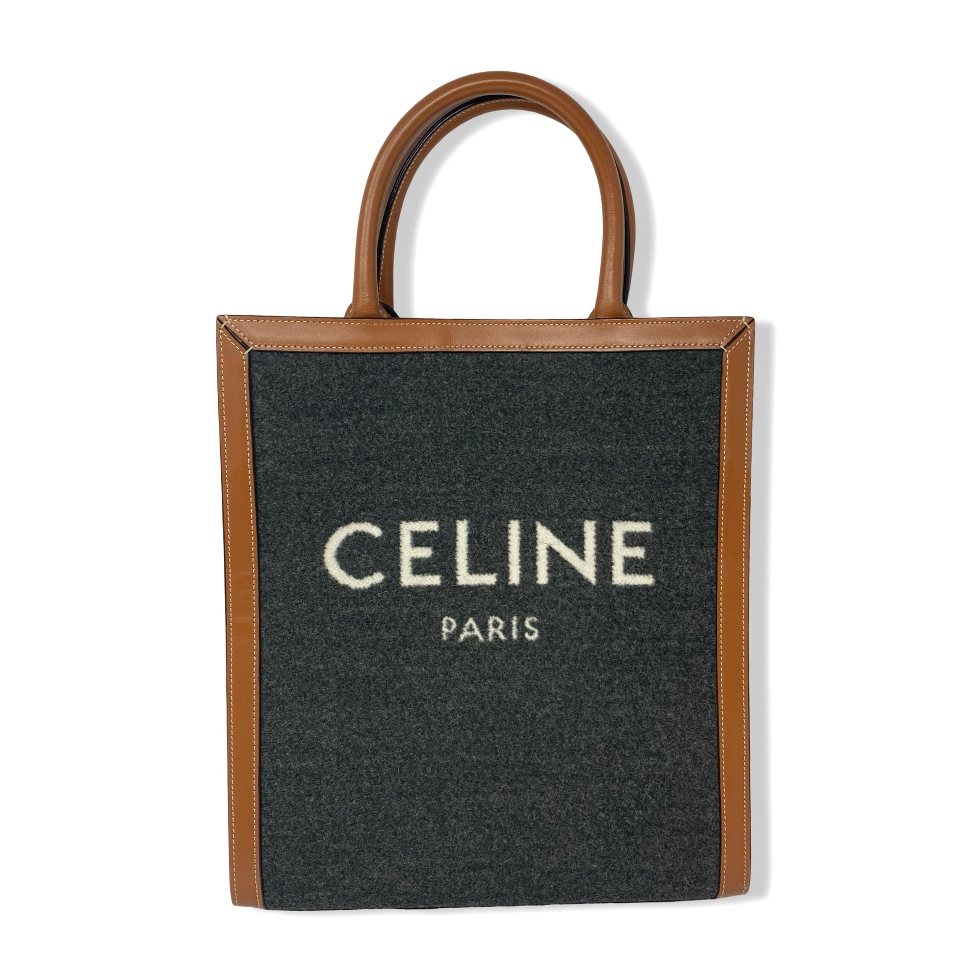 Celine Textile Small Vertical Cabas Tote