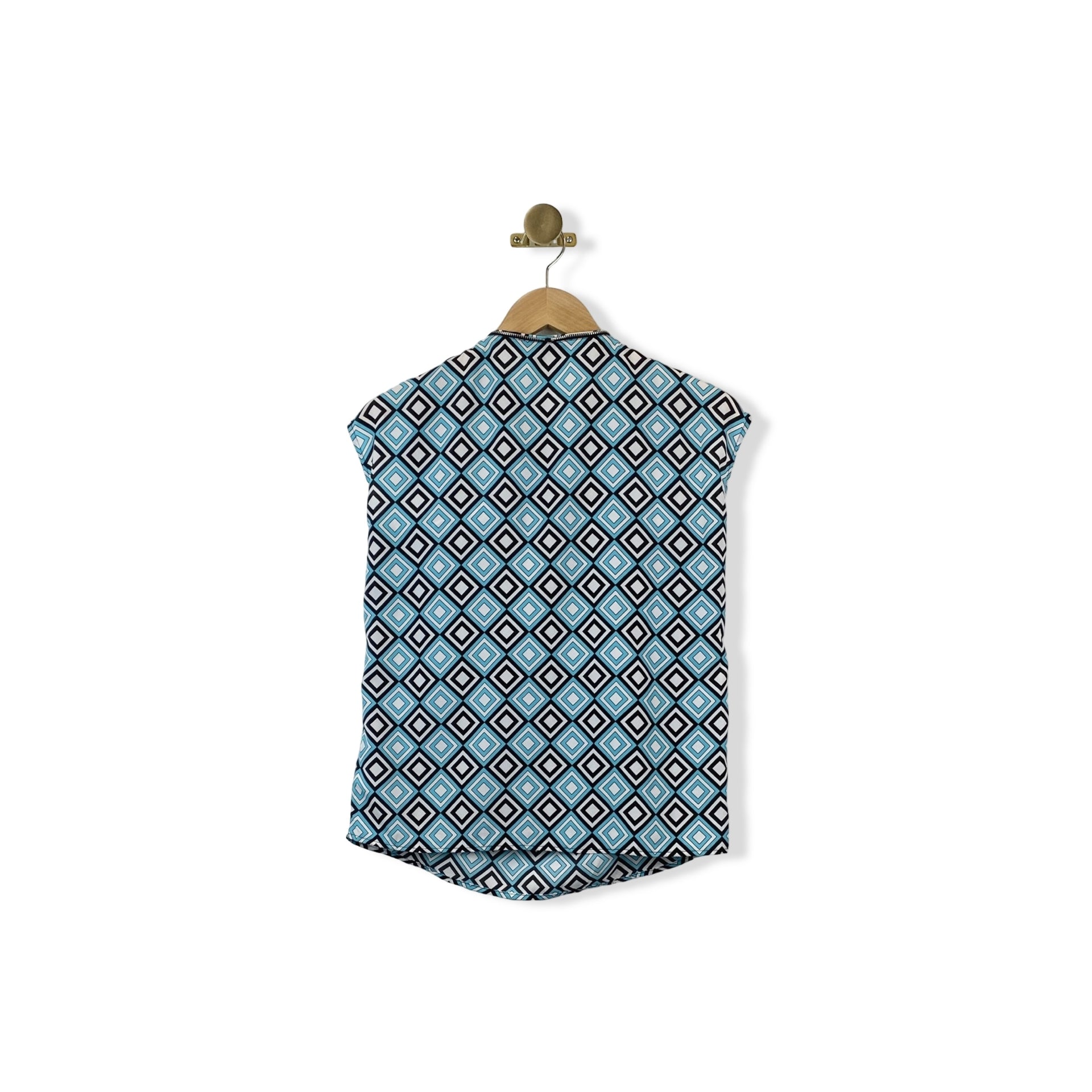 MICHAEL Michael Kors Patterned Zip Top