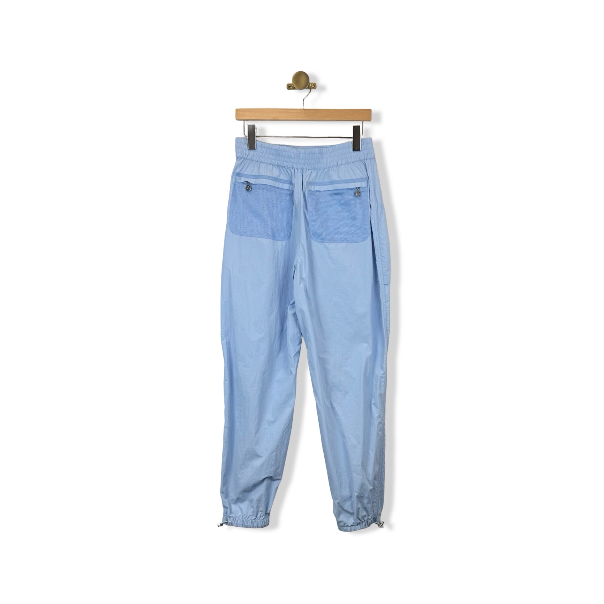 GSTQ Sky Drawstring Parachute Pants