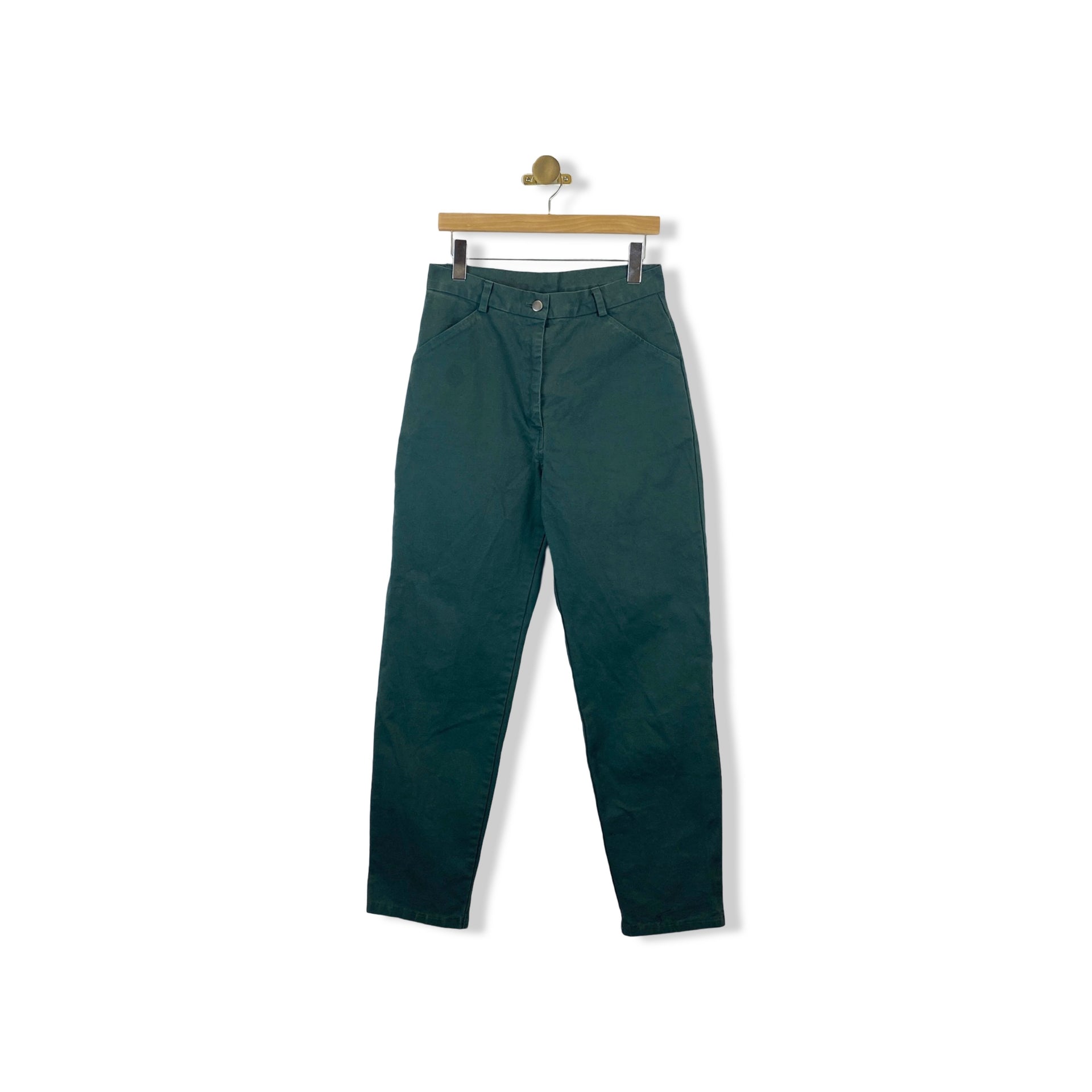 Loup Agnes Green High Rise Painters Pant