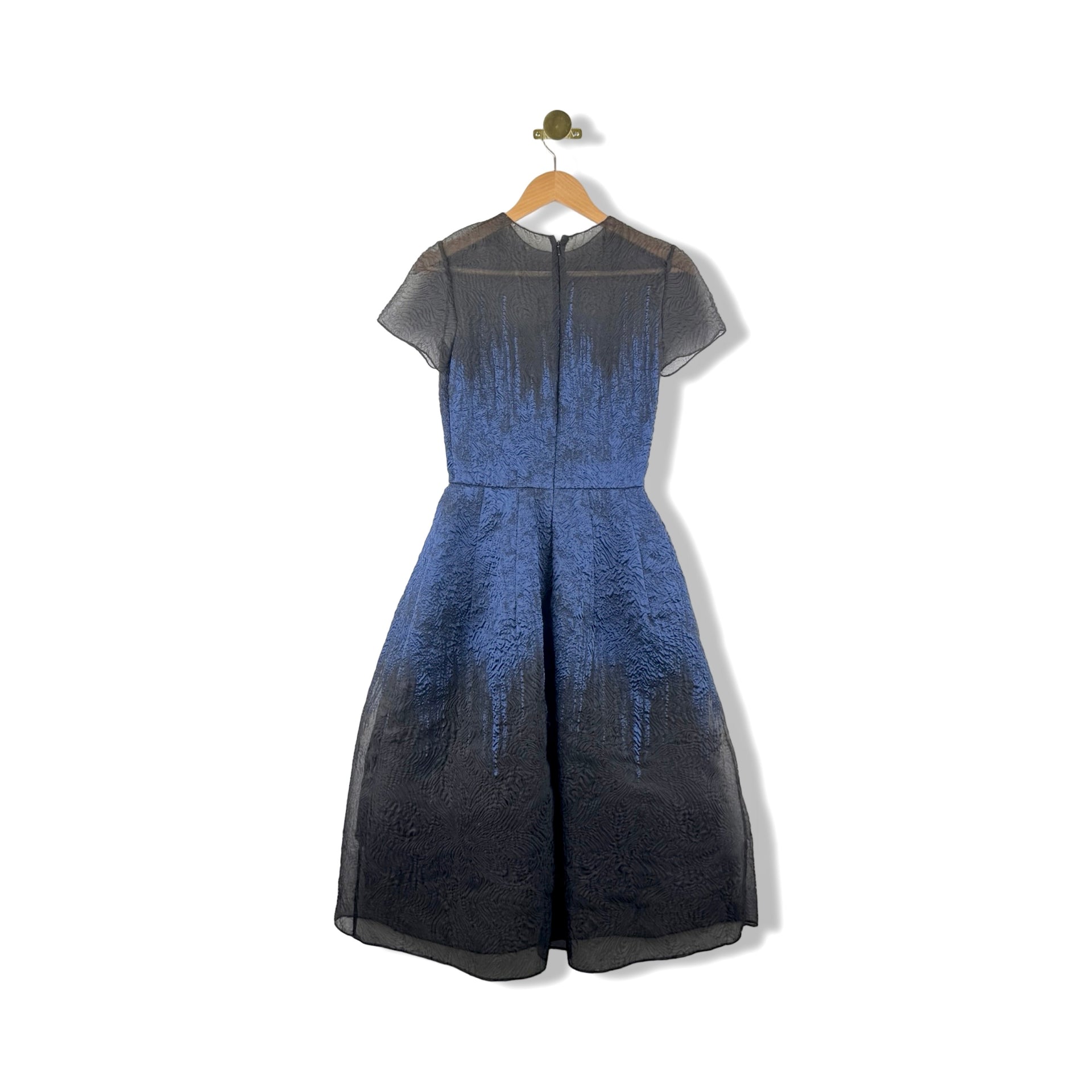 Oscar de la Renta Fil Coupe Midi Dress