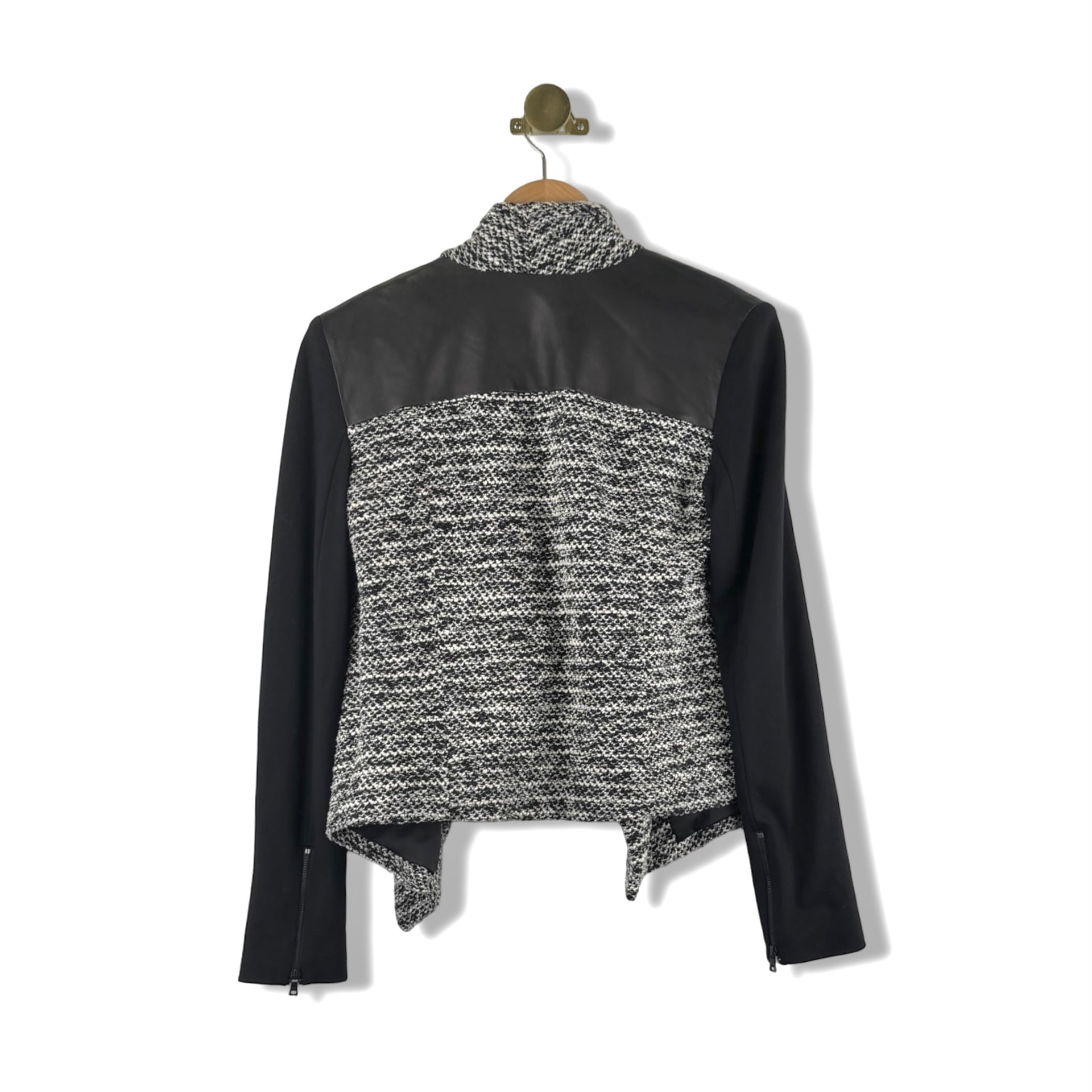Alice + Olivia x Scoop Long Sleeve Tweed Jacket