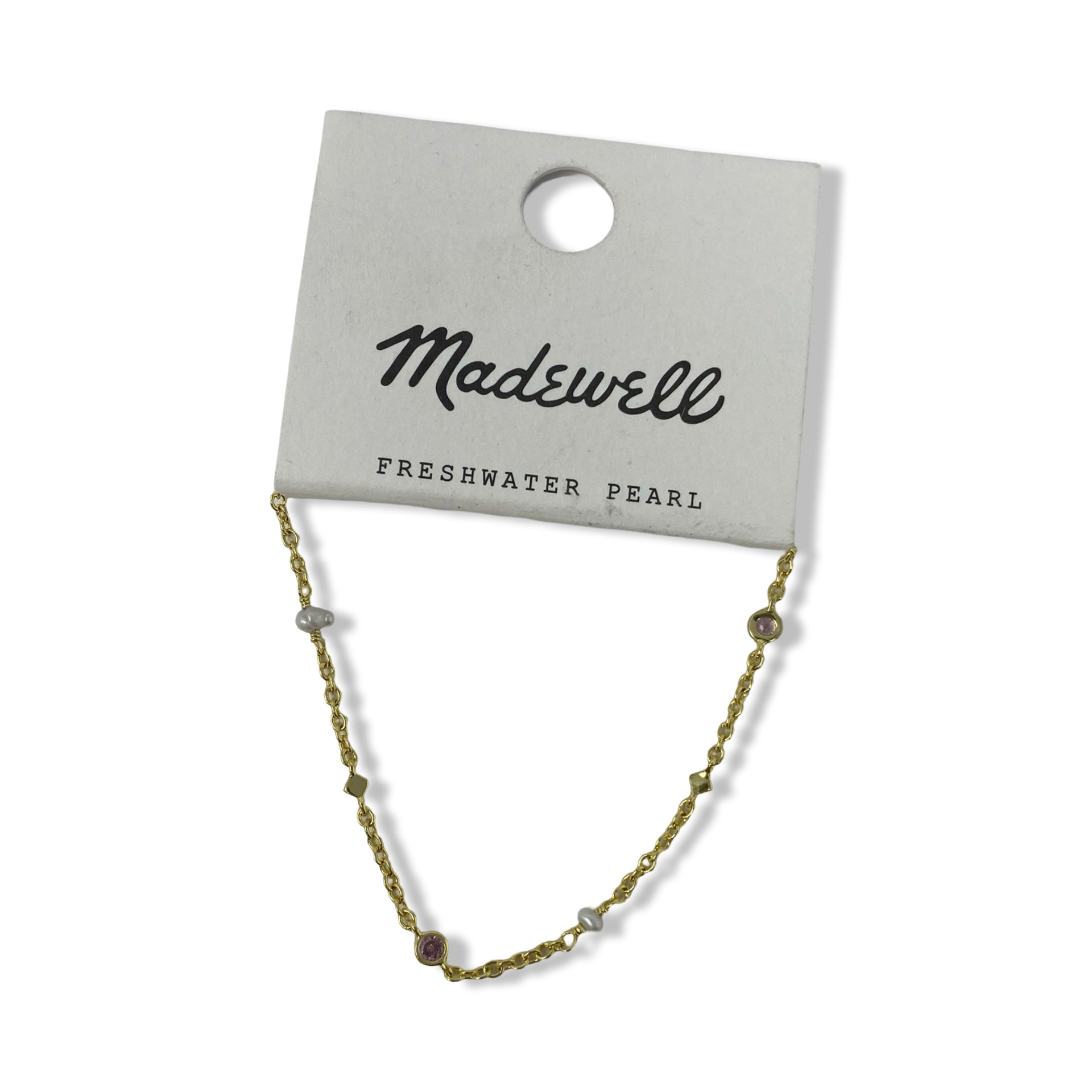 Madewell Freshwater Pearl Mixed Bead Station Bracelet