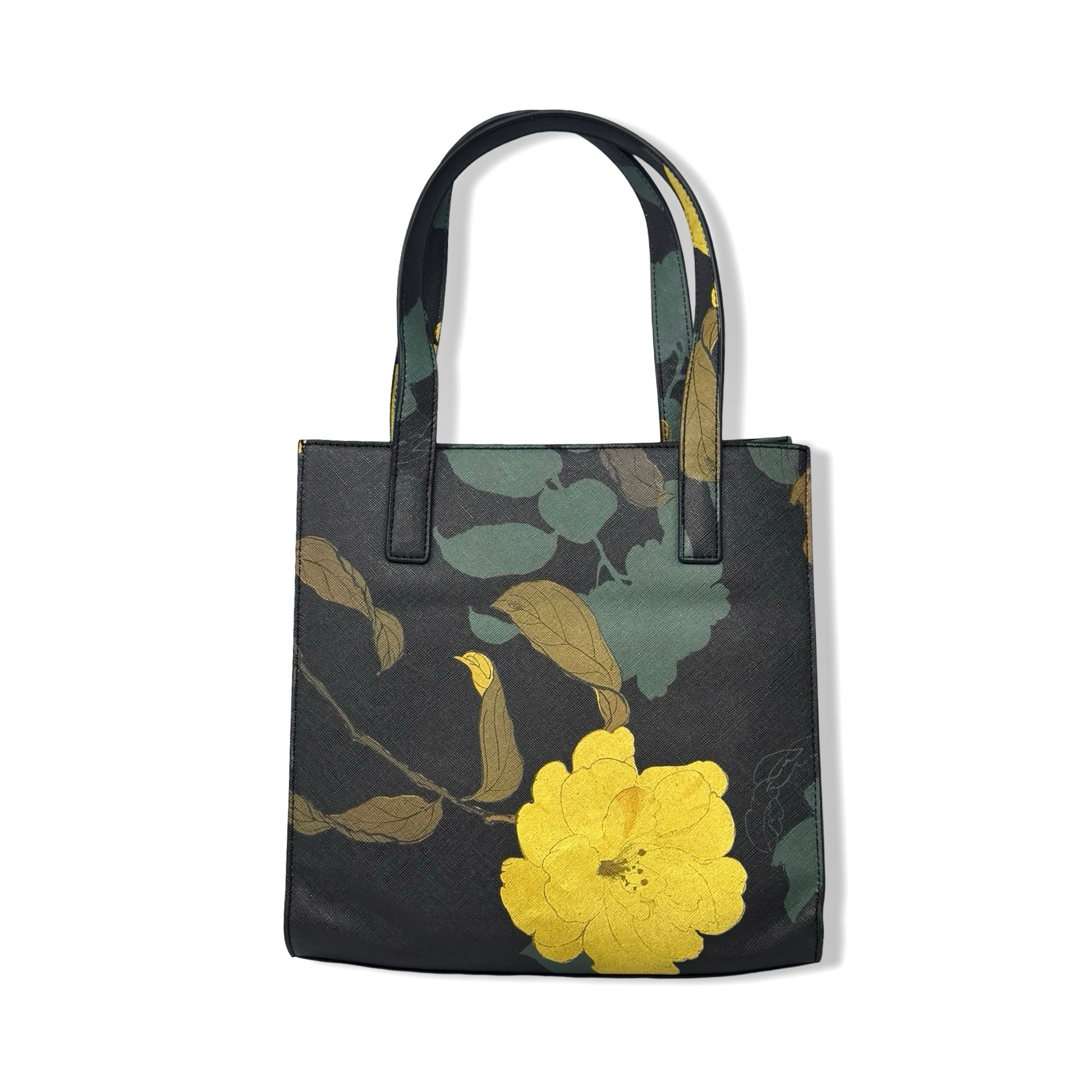 Draper James Small Dark Floral Tote Bag