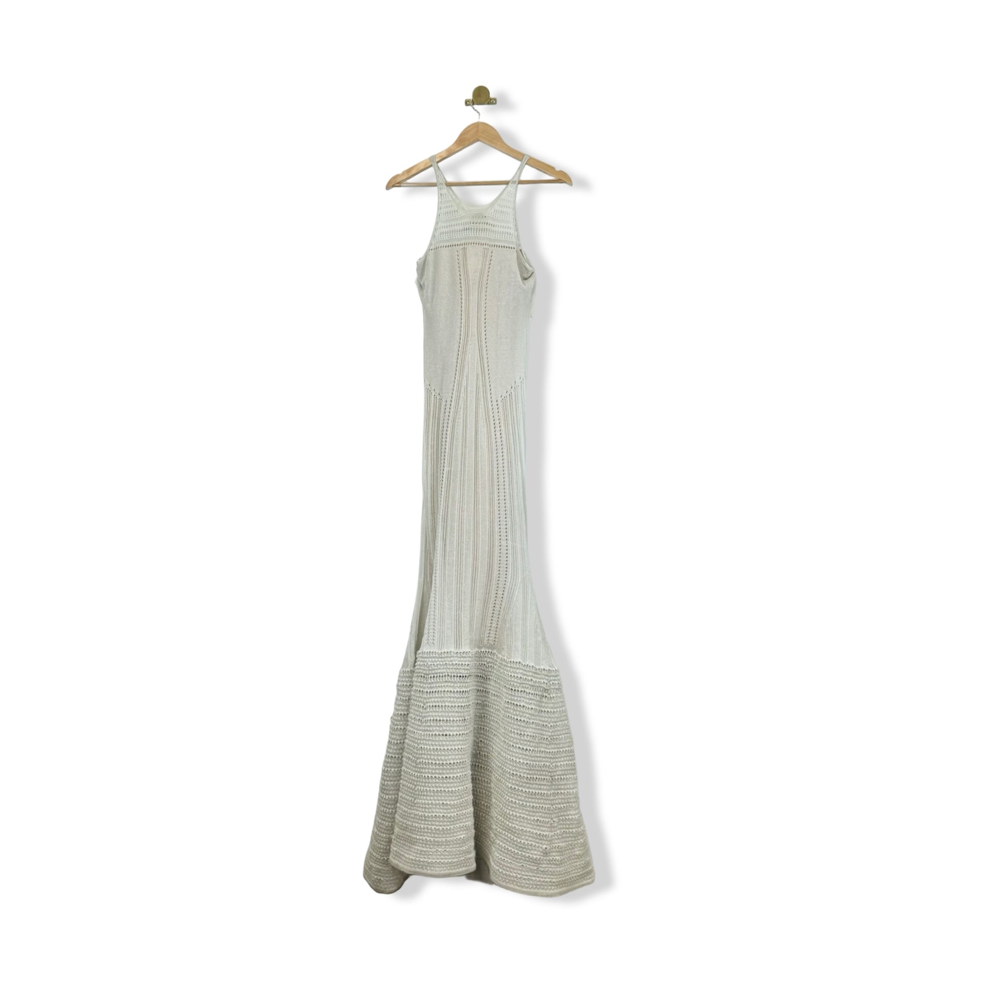 Zac Posen Knit Crochet Maxi Dress