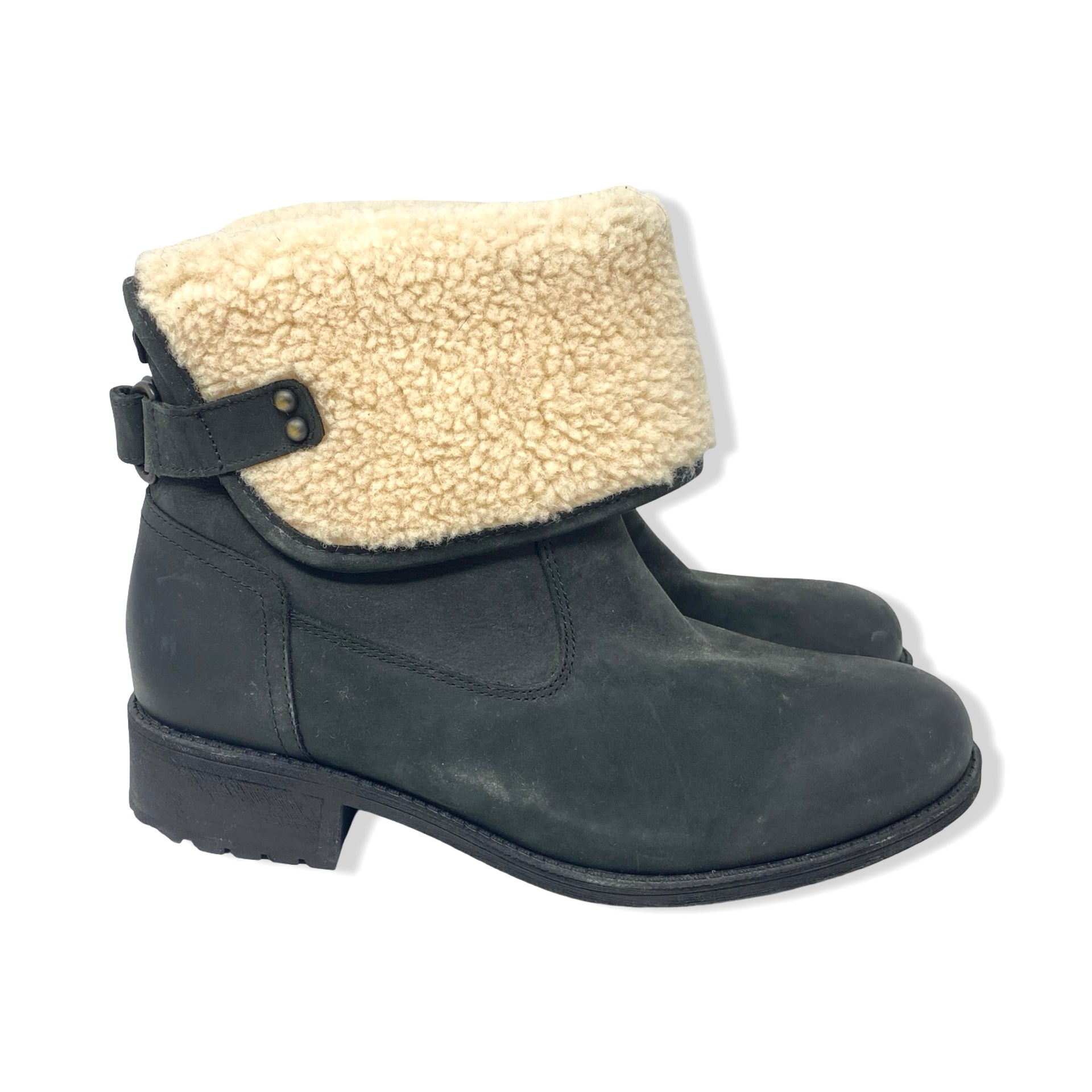 UGG Aldon Folded Fur Boots