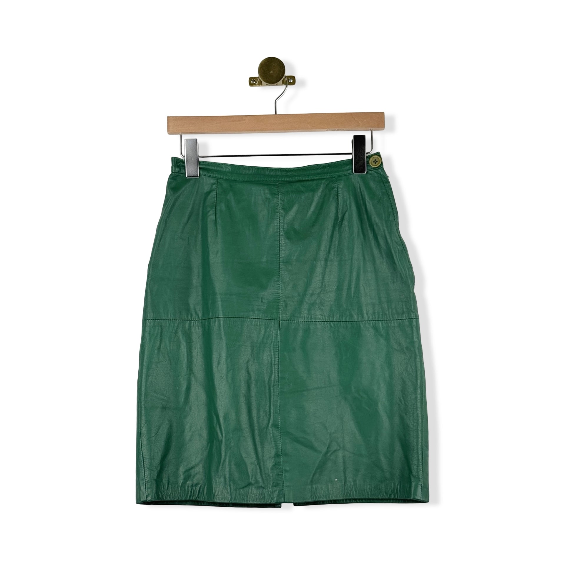 Vintage Avon Fashions Leather Pencil Skirt