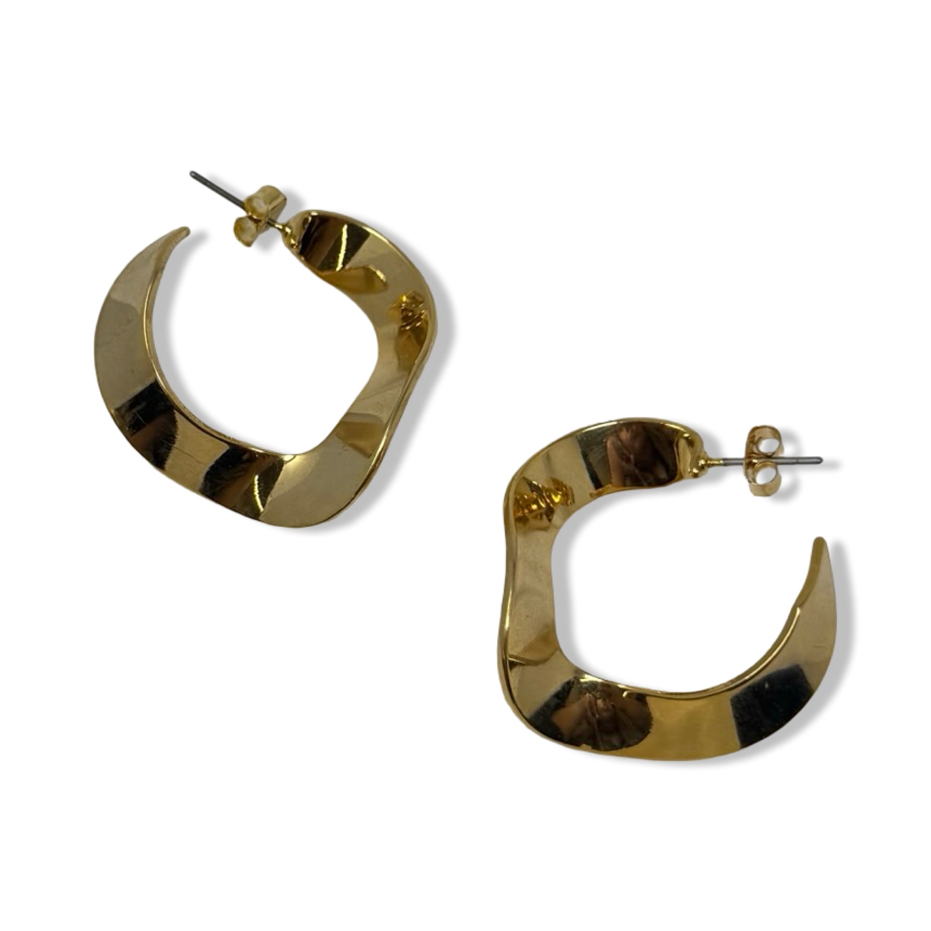 Twisted Open Hoop Earring