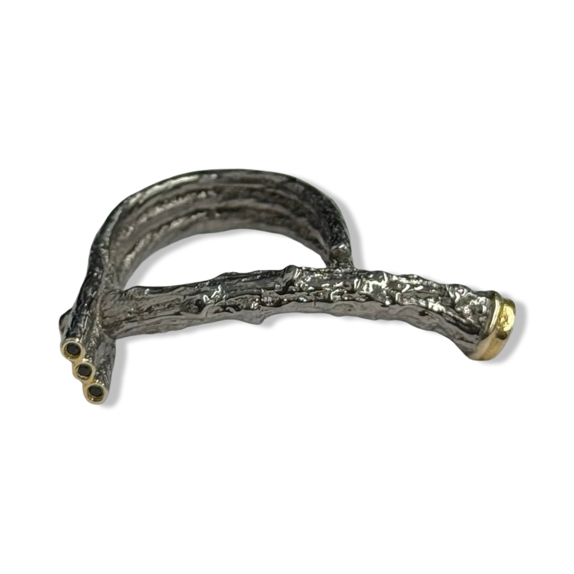 EDITH London Textured Bar Ring