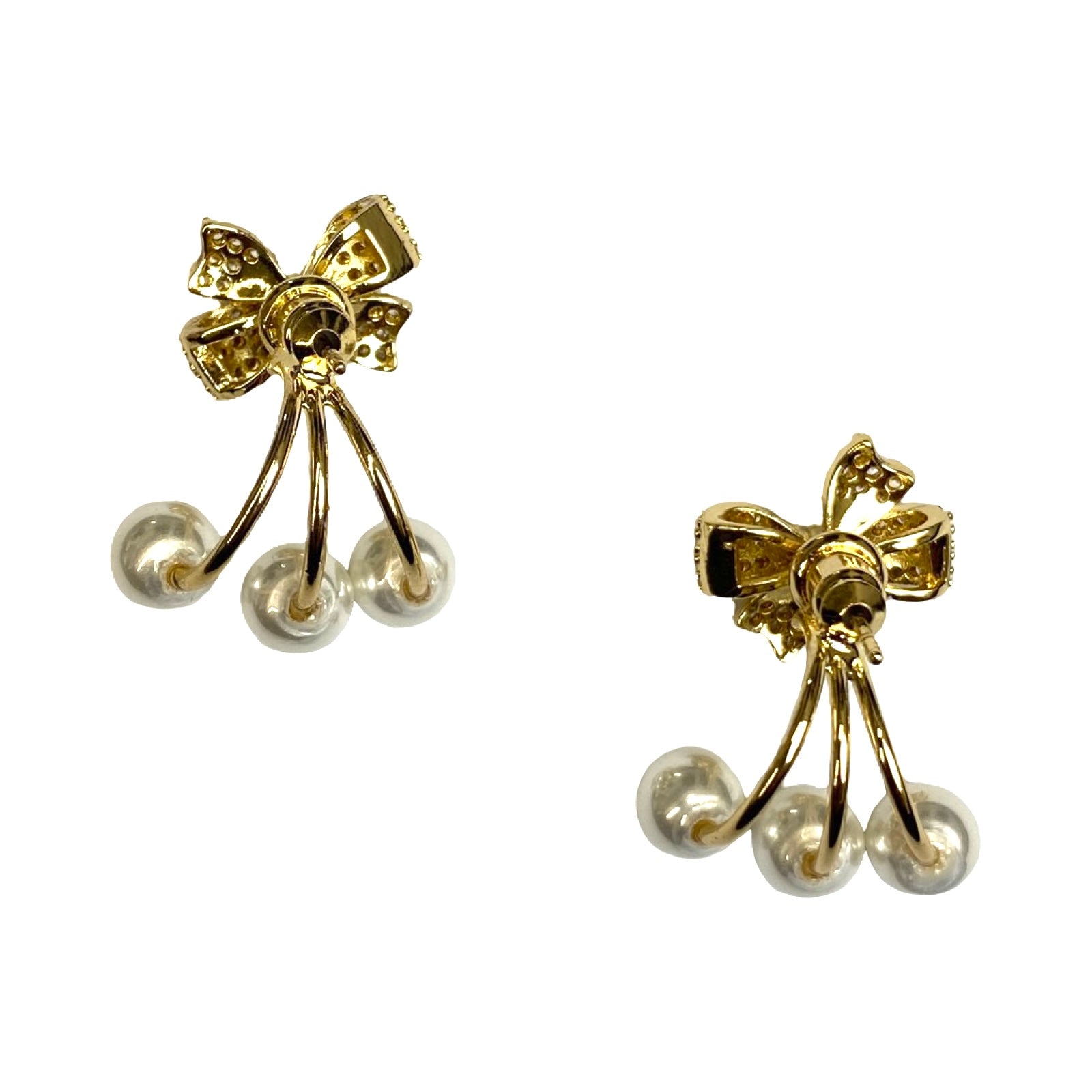 Shashi Bow Jacket Earrings