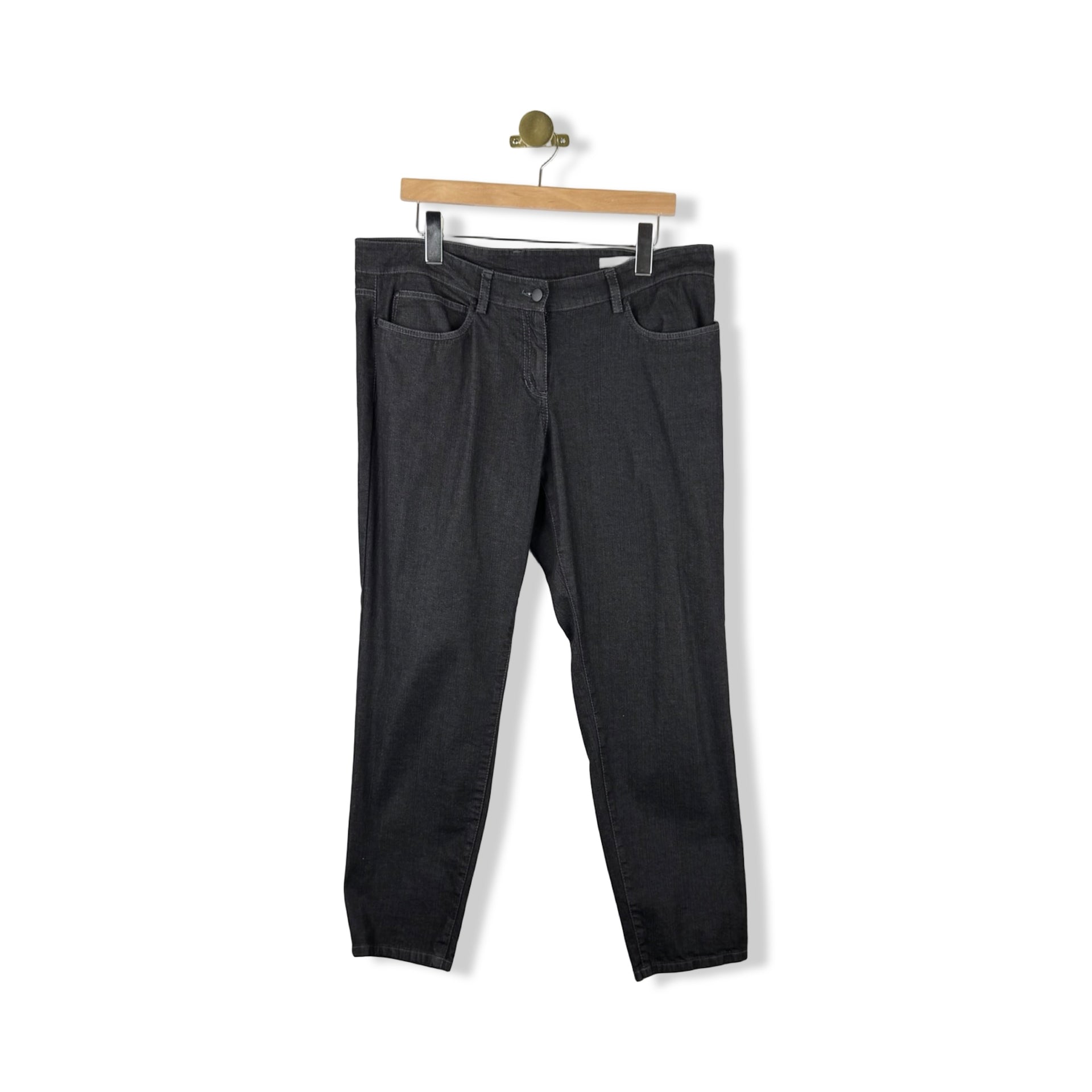 Eileen Fisher Charcoal Tapered Jeans