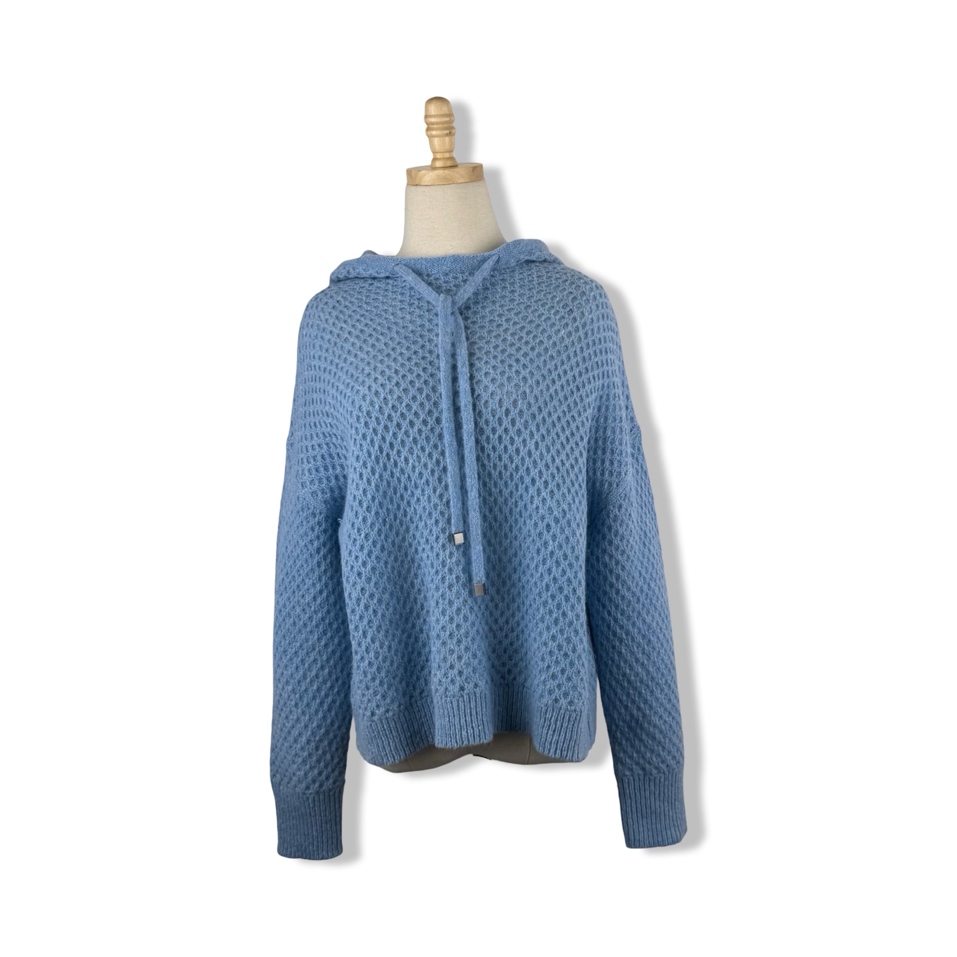 Elliott Lauren Hooded Waffle Knit Pullover