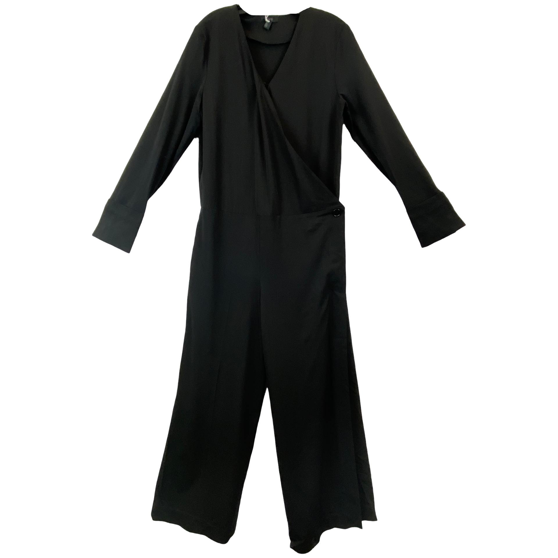 COS Plunge Neck Wool Jumpsuit