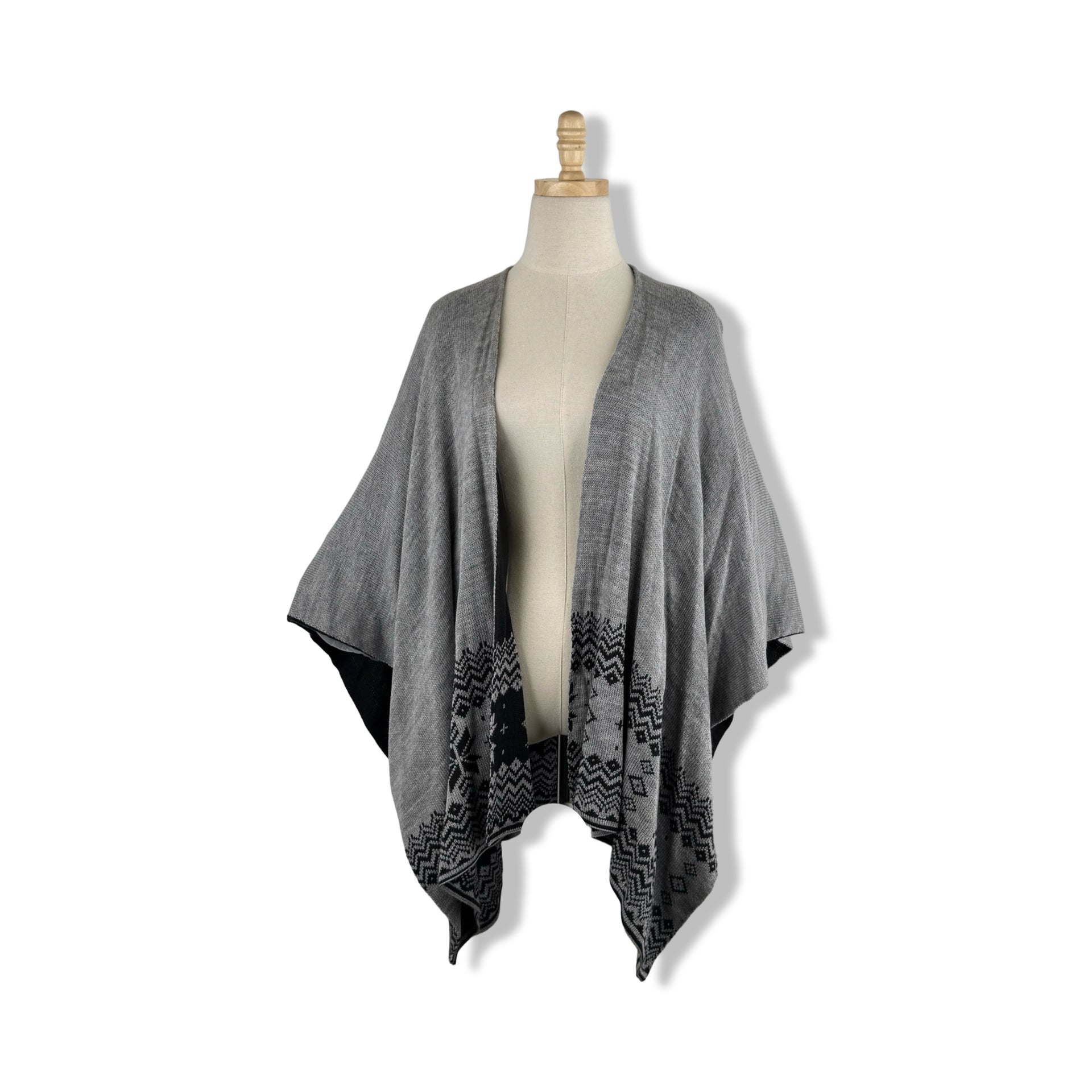 Fraas Double Sided Fair Isle Ruana