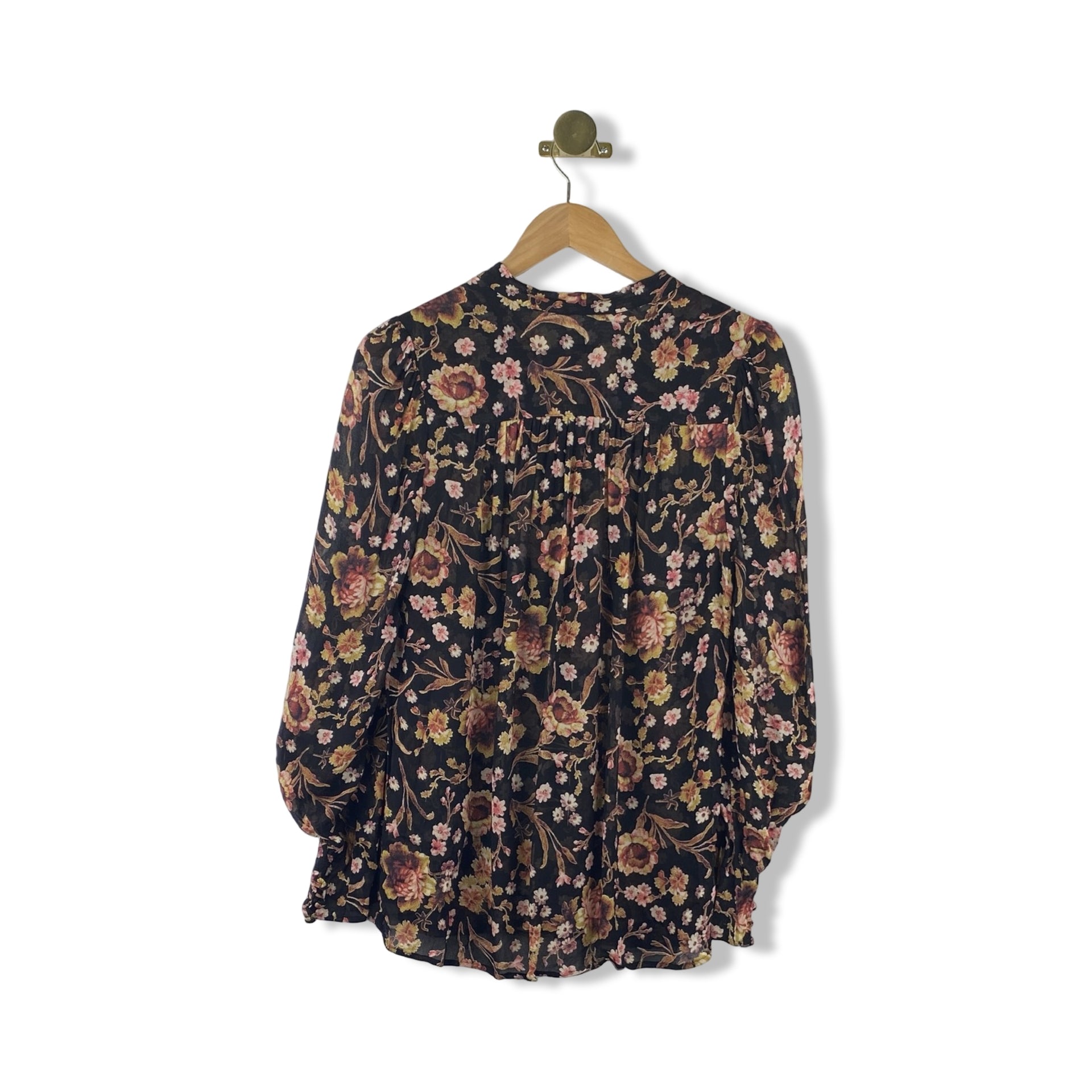 Ghost London Floral Sheer Top