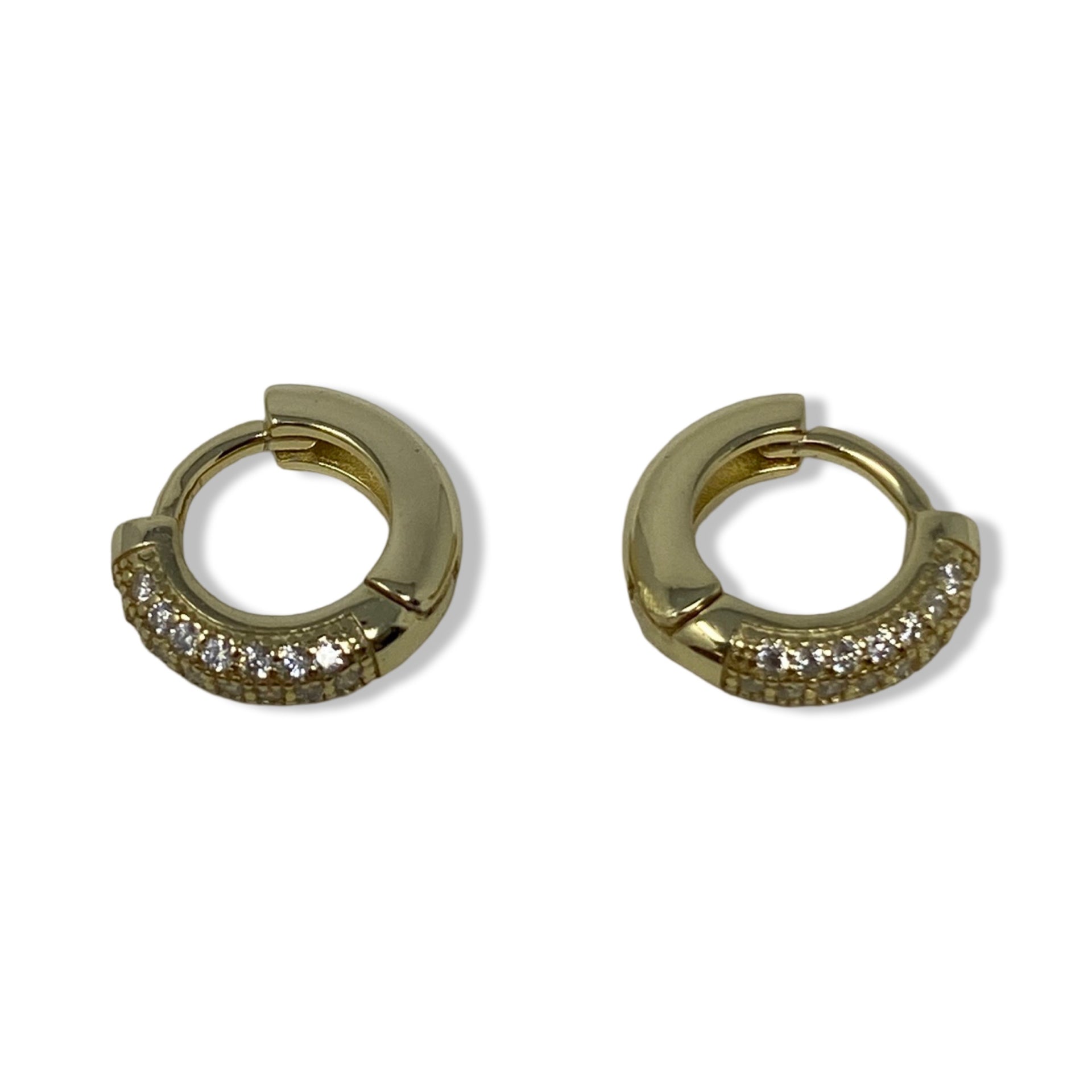 14K Gold Plated Huggie Earrings