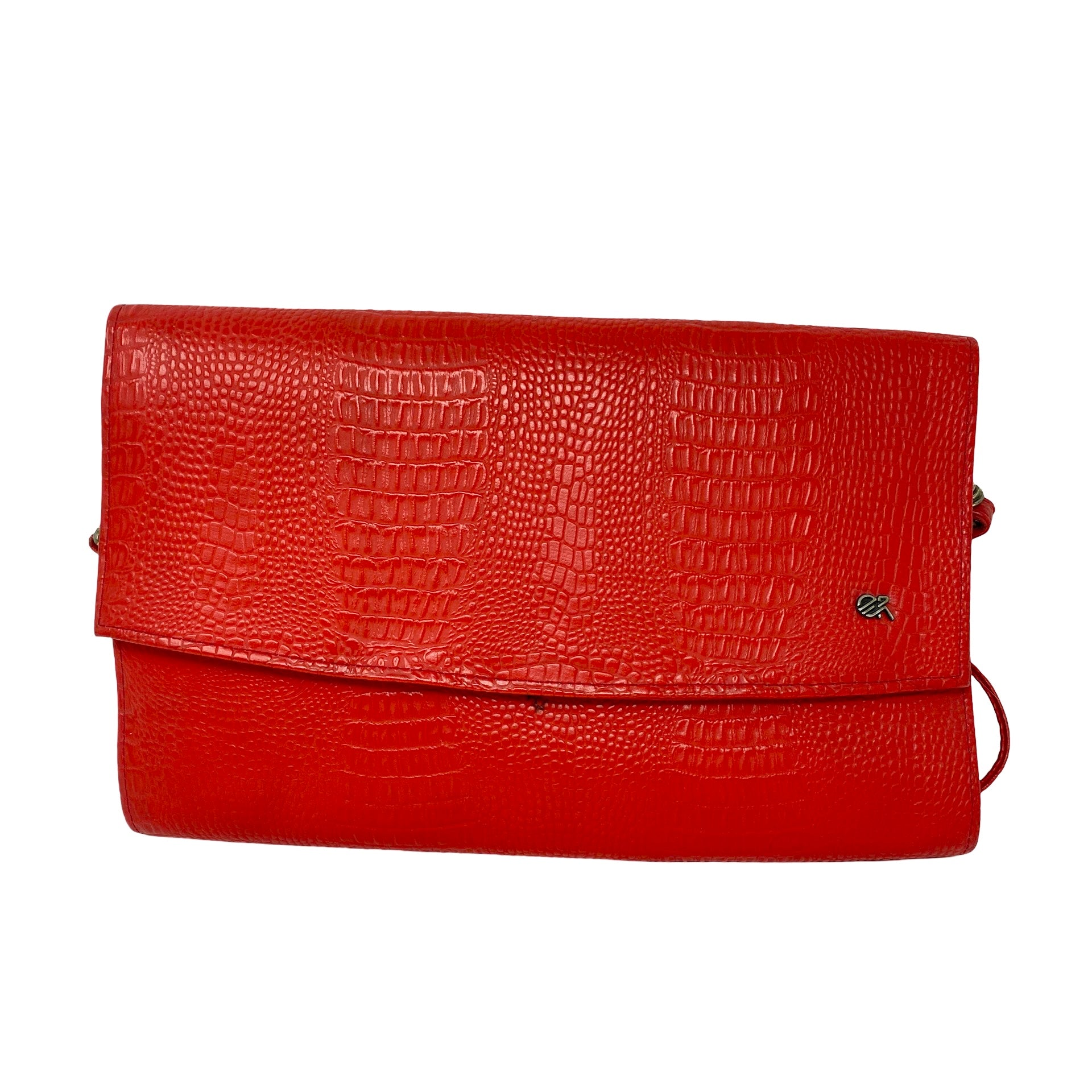 Crocodile Print Crossbody Bag