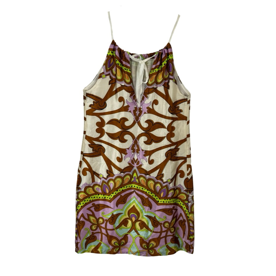 Taka Silk Patterned Halter Dress