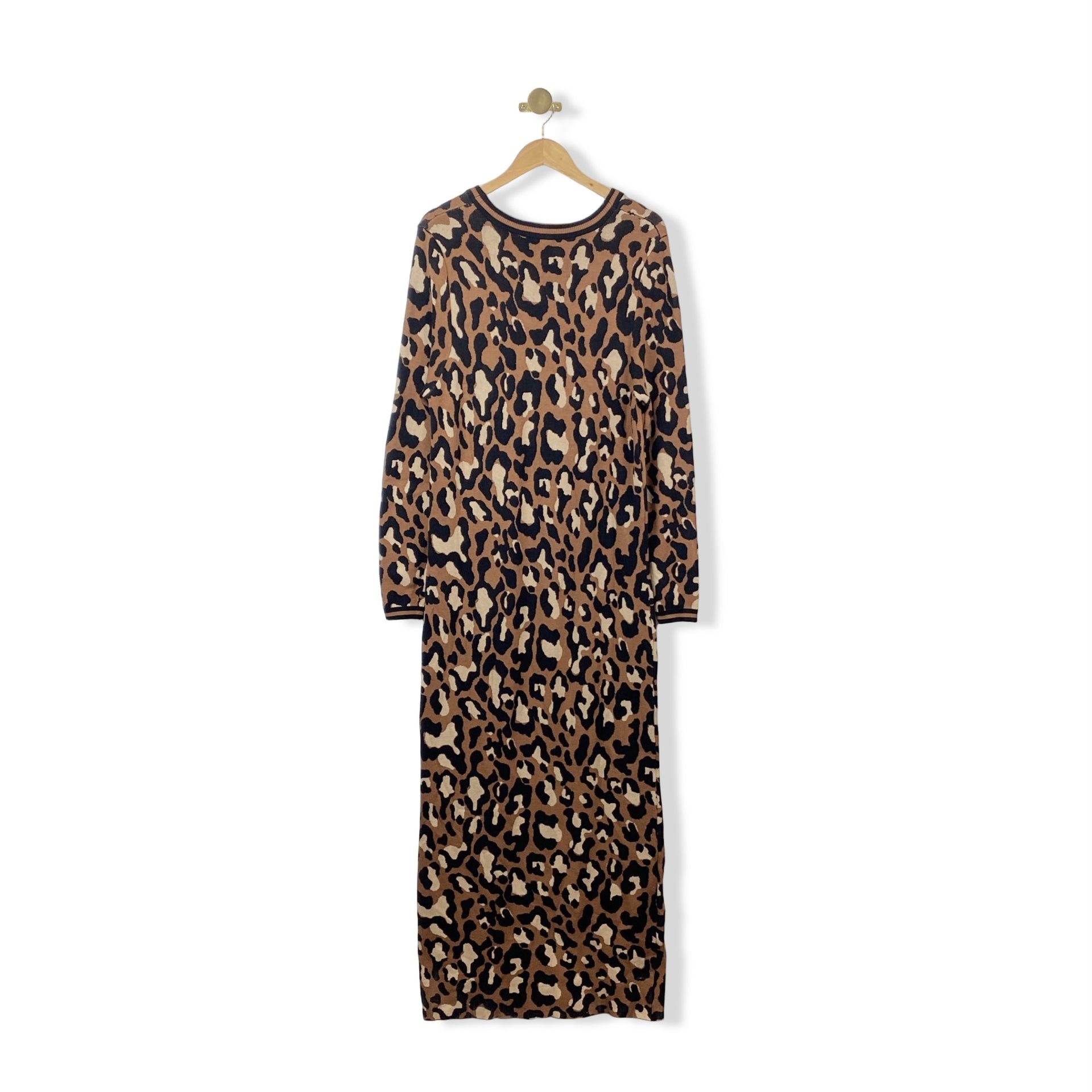Eloquii Leopard Print Sweater Dress