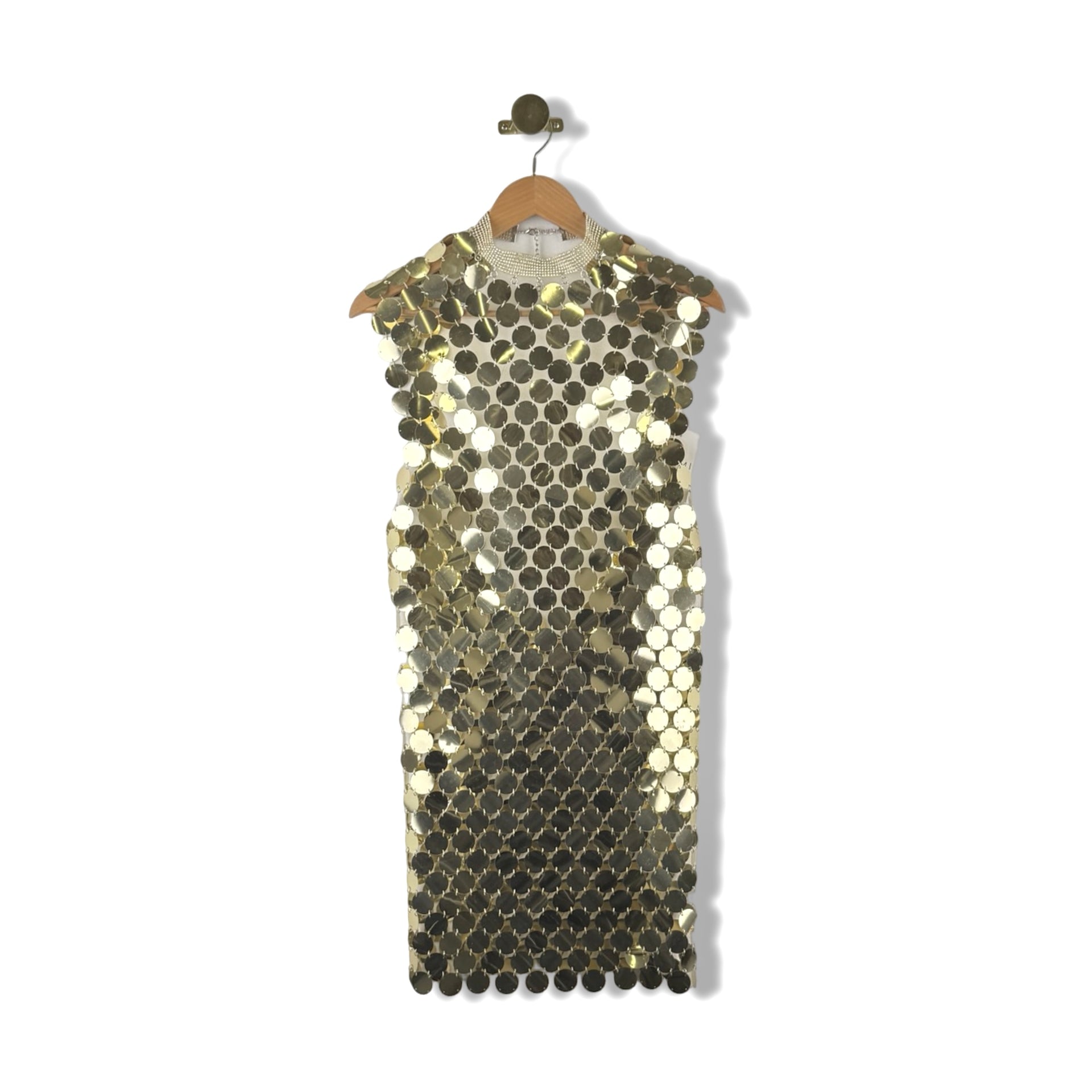 Simmi Petite Embellished Disc Detail Dress