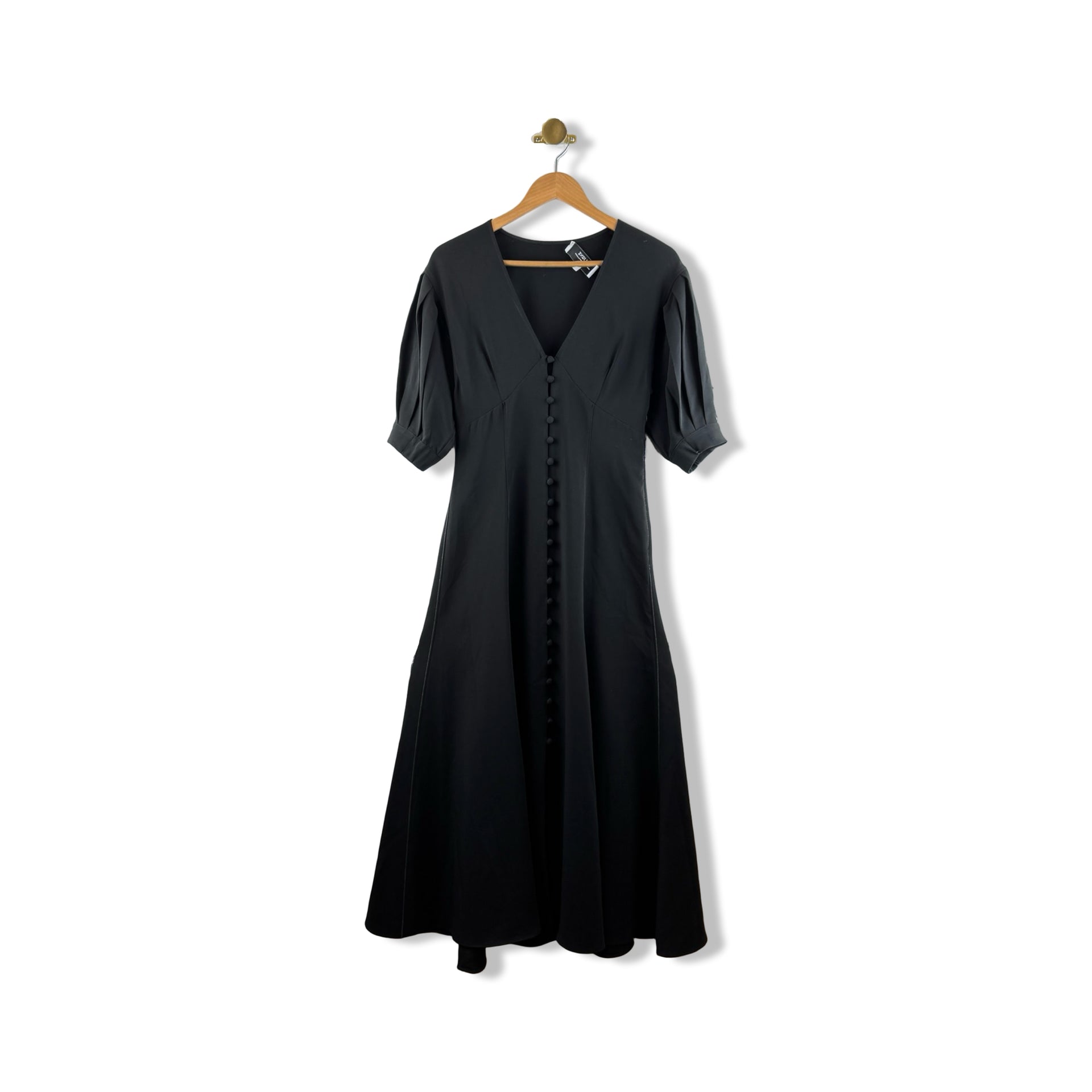 La Ligne Puff Sleeve Button Down Dress