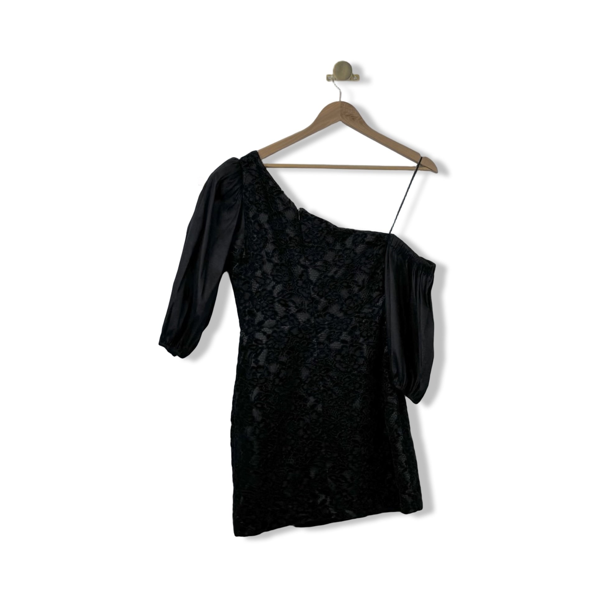 Likely Asymmetrical Lace Mini Dress