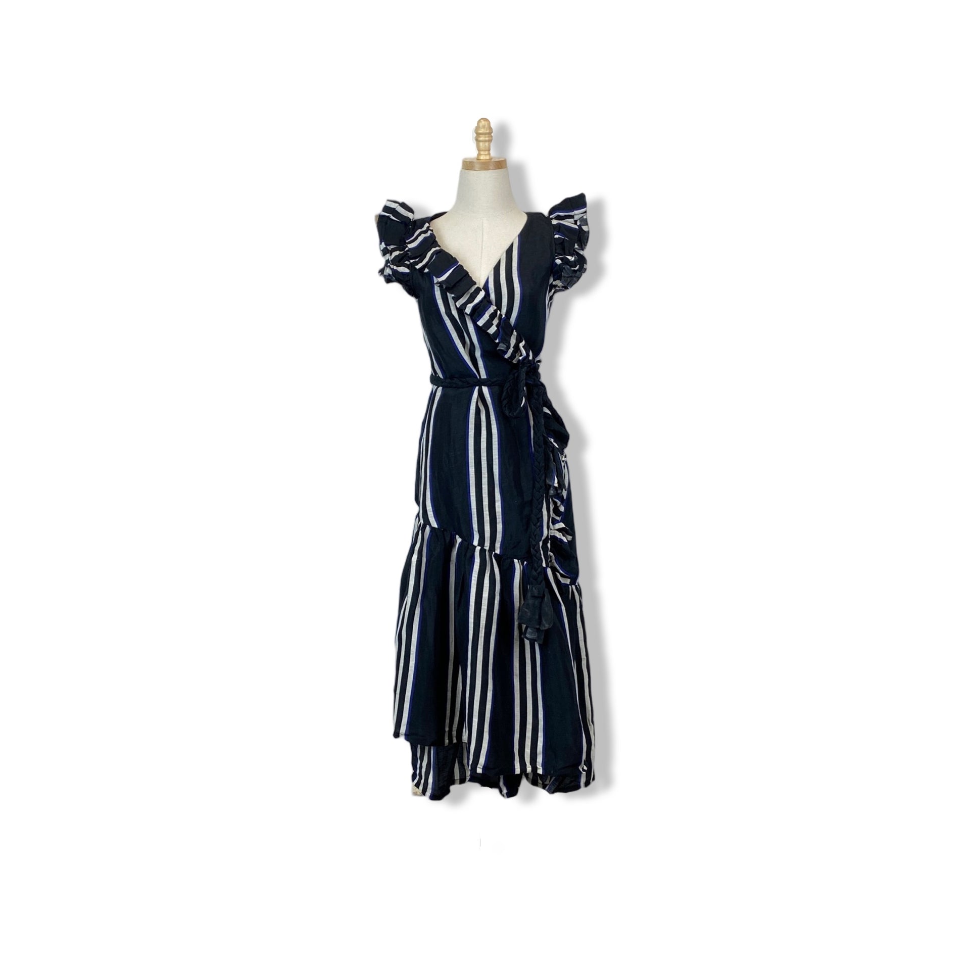 Apiece Apart Costa Del Sol Ruffle Wrap Dress