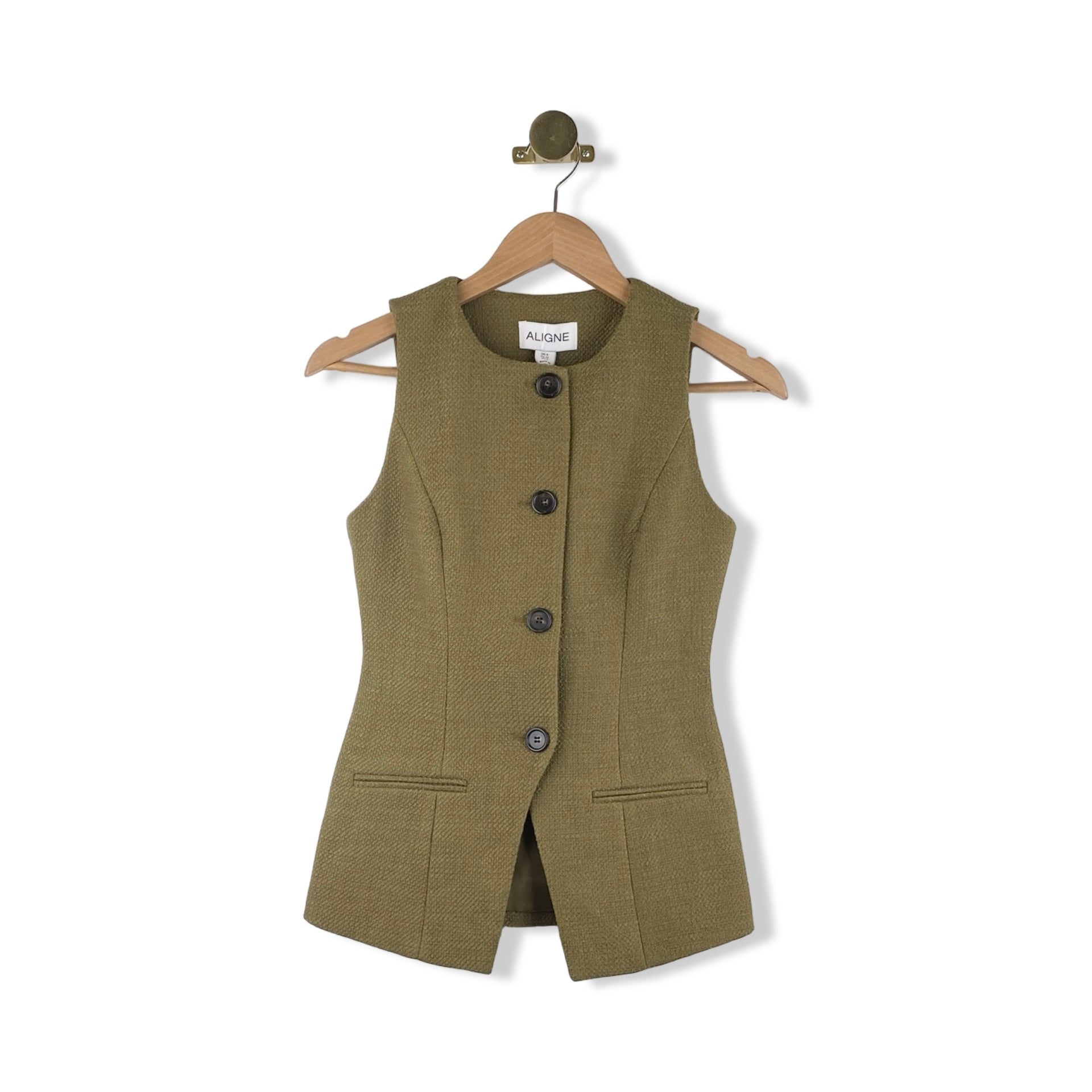 ALIGNE Leo Boucle Long Waistcoat