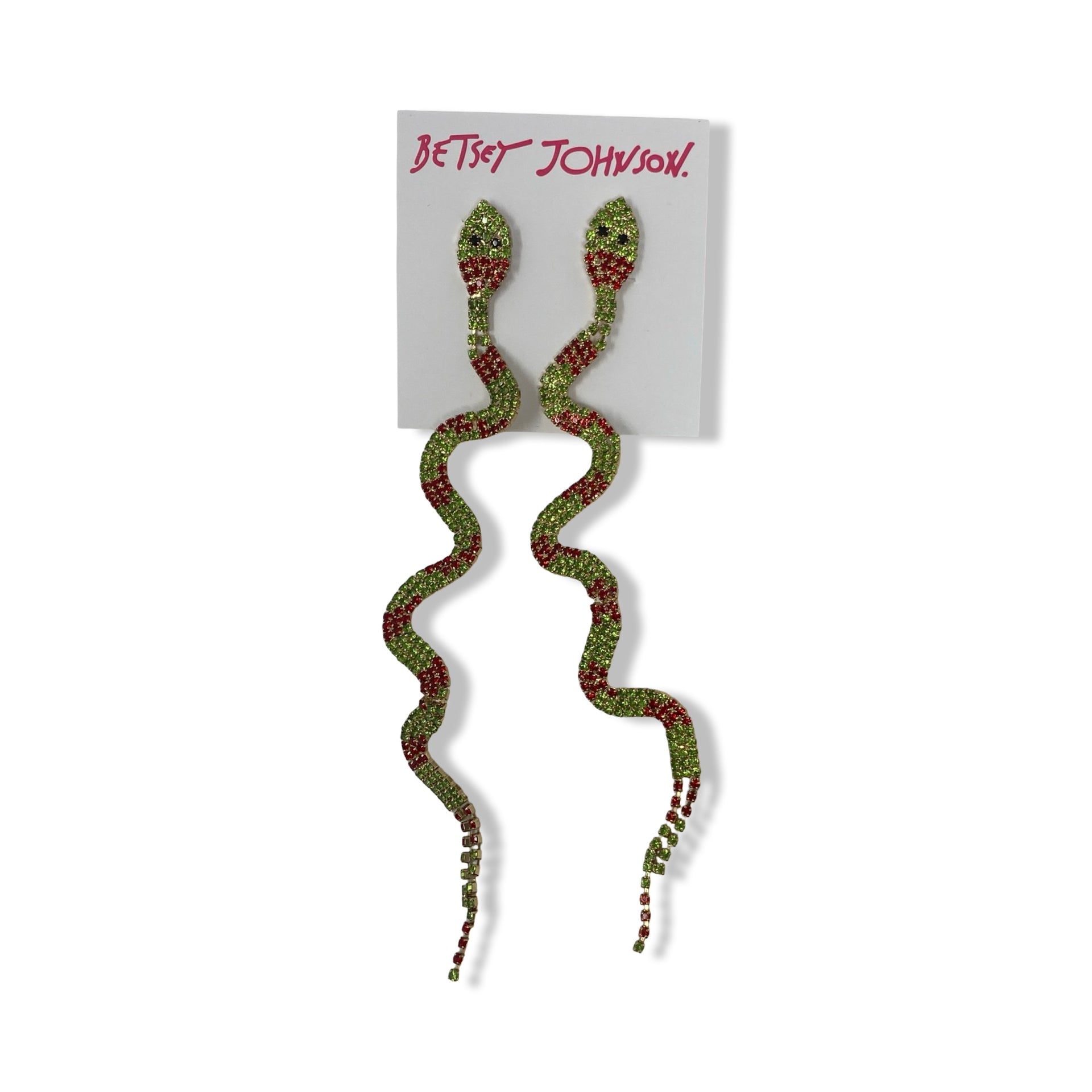 Betsey Johnson Snake Linear Earrings