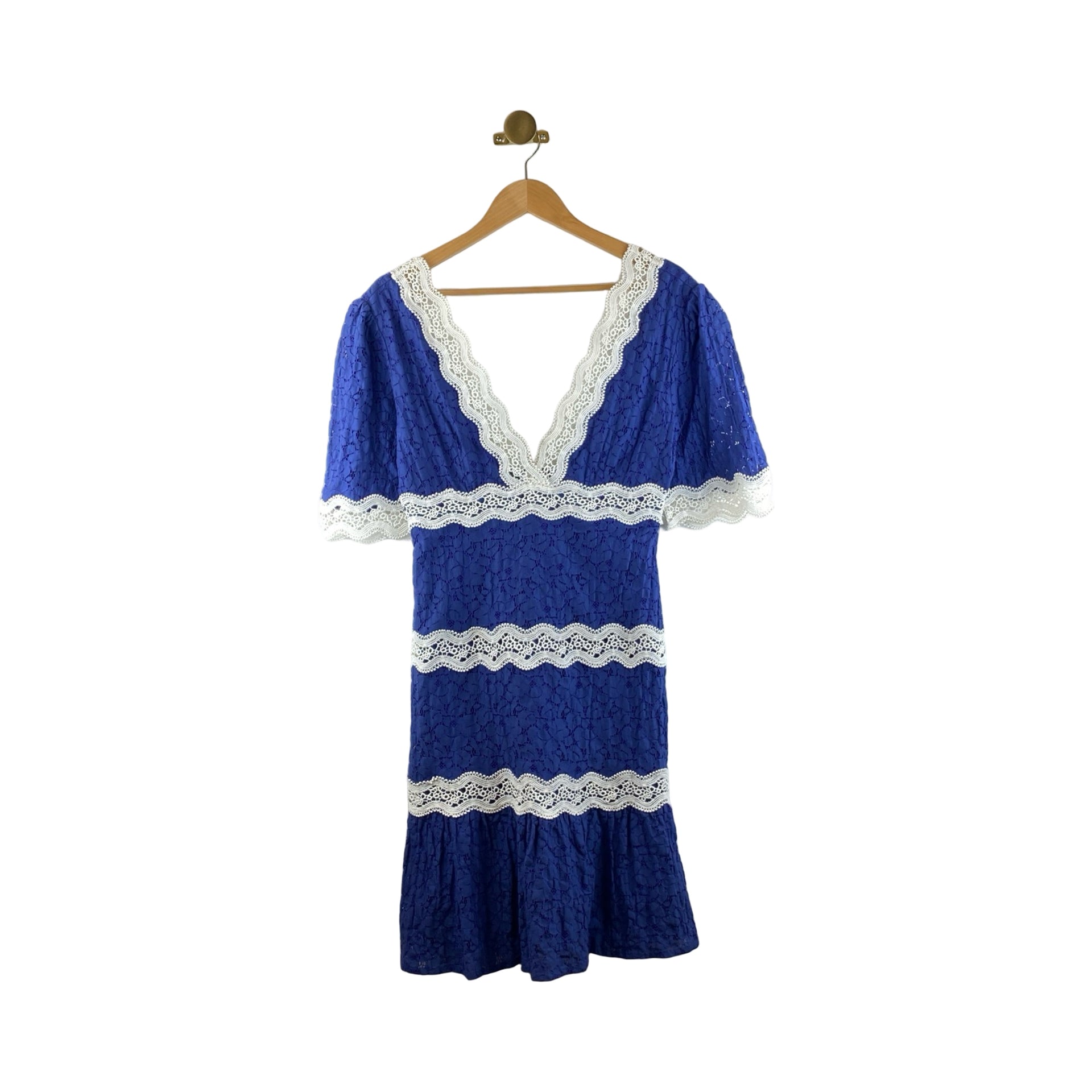 Area Stars V-Neck Lace Dress
